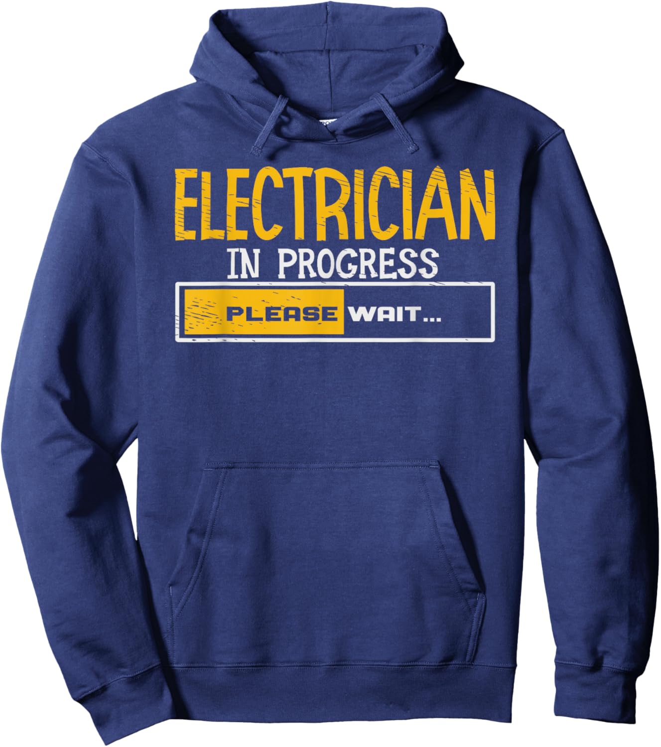 Electrician Loading Electrical Worker Journeyman Wireman Hoodie - Hoodie | Navy