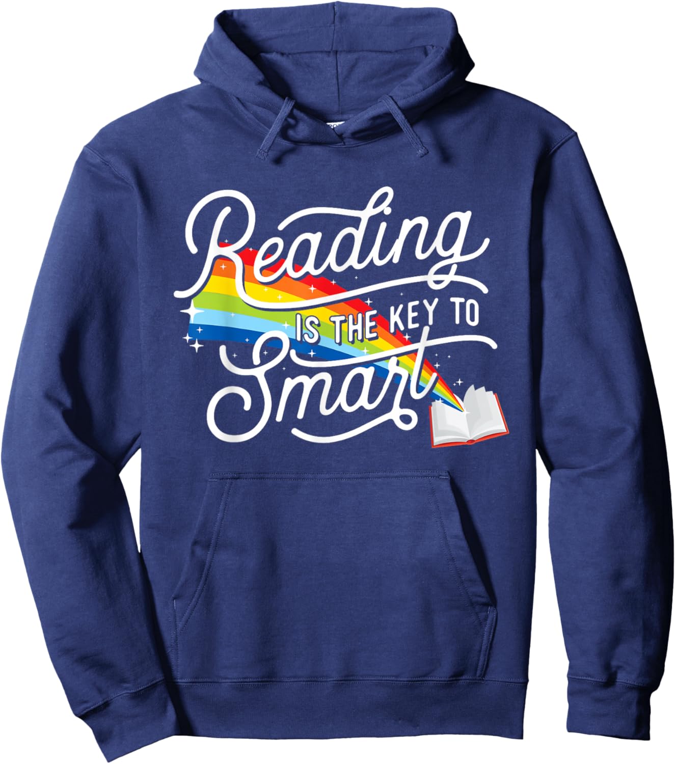 Reading Is The Key To Smart - Book Lover Bookworm Reader Hoodie - Hoodie | Navy
