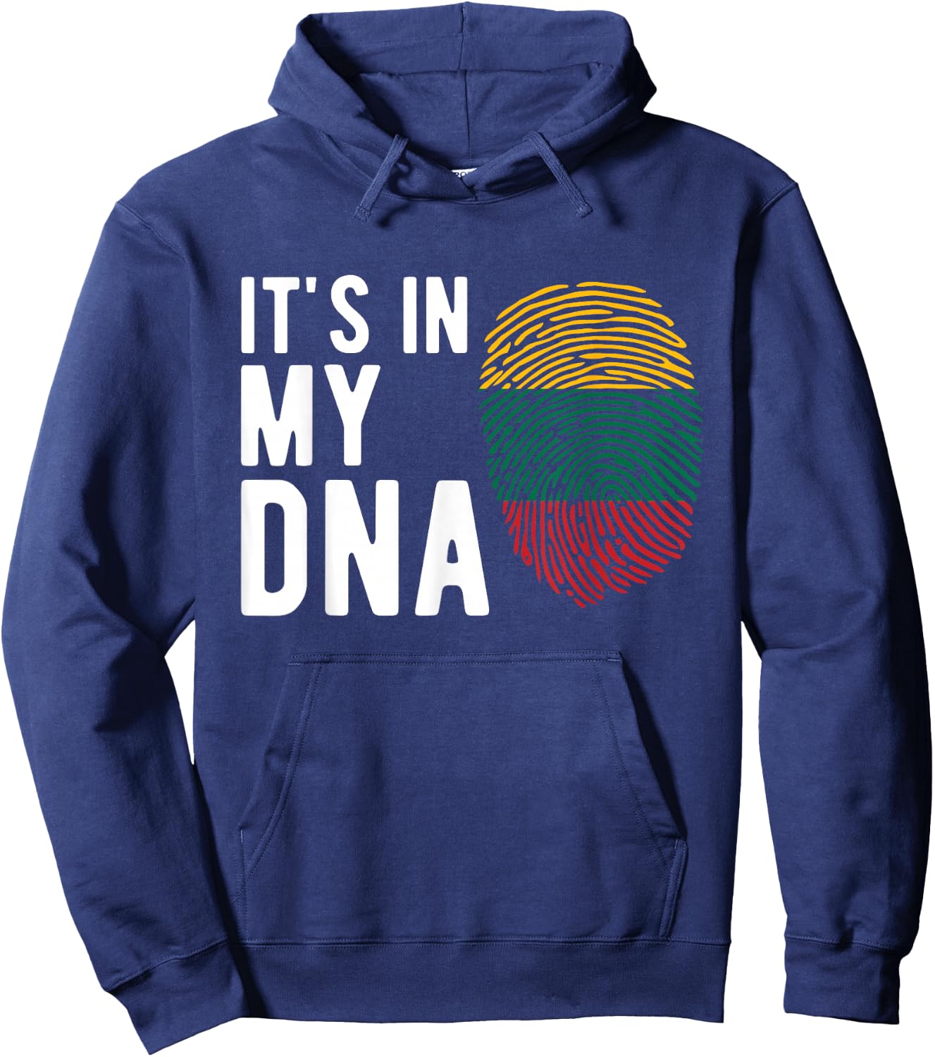 It's in My DNA Lithuania Flag Lithuanian Gift Hoodie - Hoodie | Navy