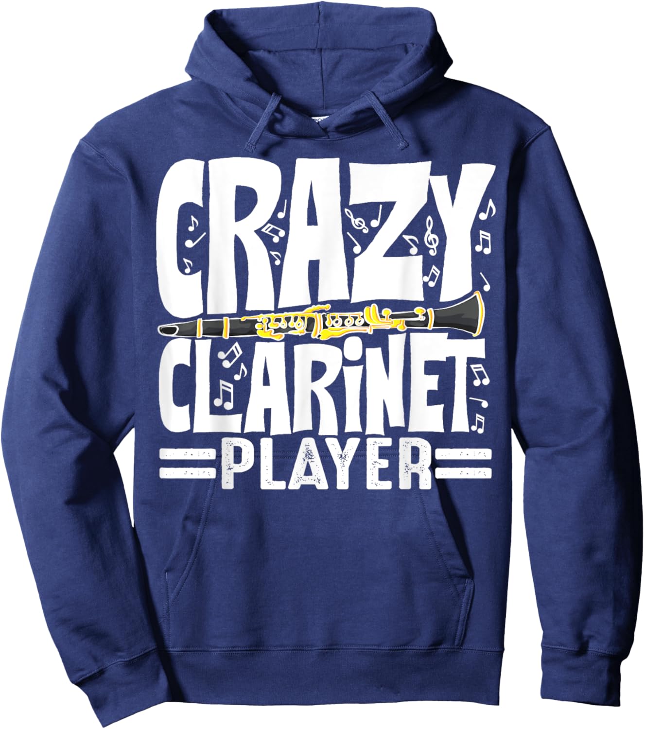 Funny Clarinet Player Art Women Clarinetist Clarinet Hoodie - Hoodie | Navy