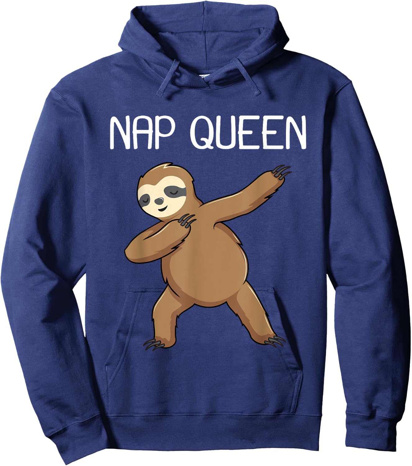 Nap Queen Lazy Dabbing Sloth Funny Napper Sleepy Women Gift Hoodie - Hoodie | Navy