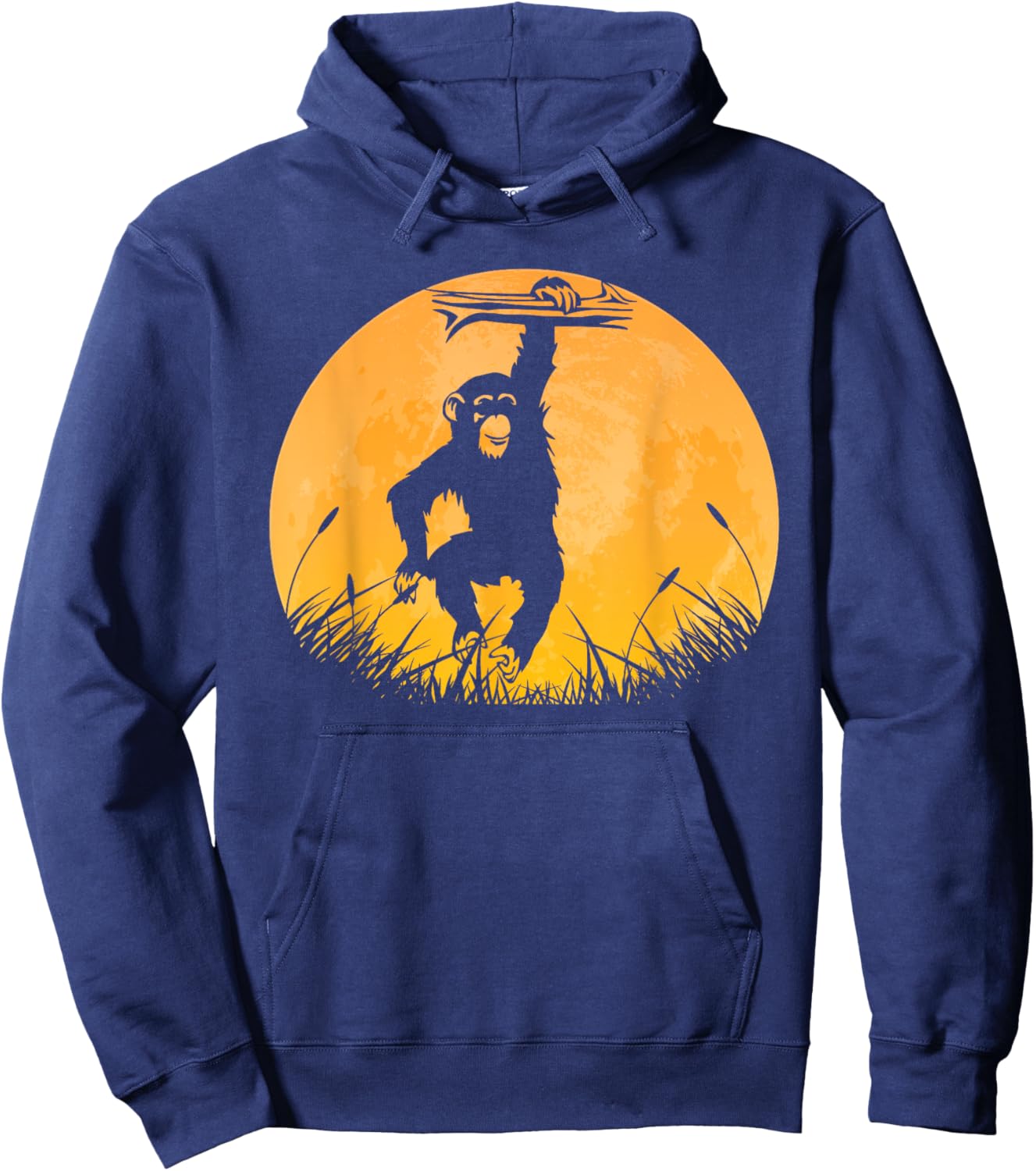 Chimpanzee Easy Halloween Outfit Monkey Moon Costume Gift Hoodie - Hoodie | Navy