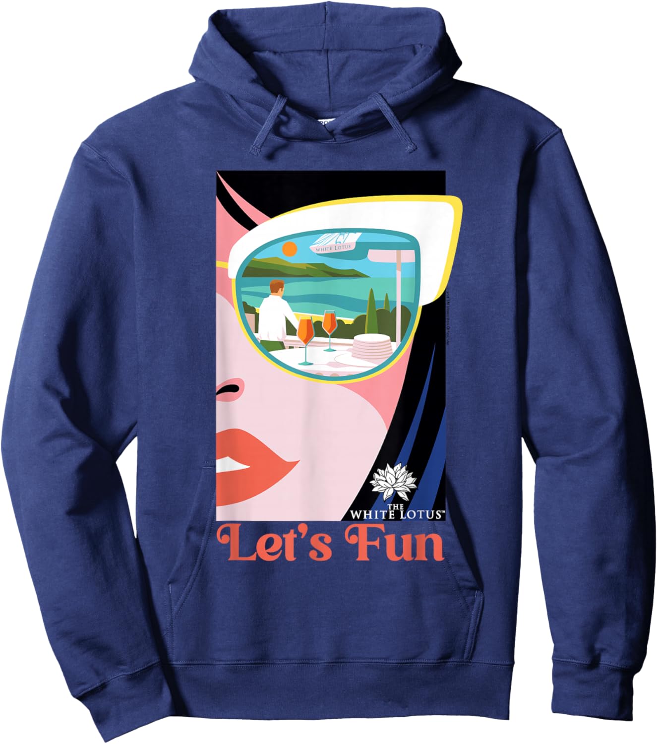 The White Lotus HBO Original Series Let's Fun Hoodie - Hoodie | Navy