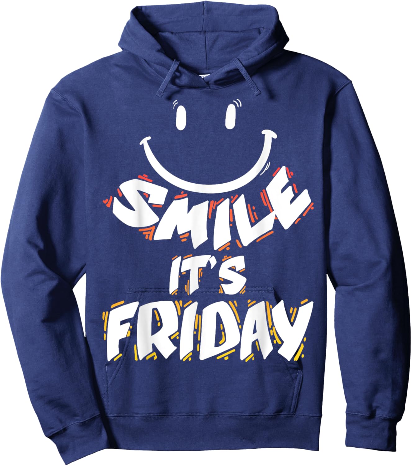 Smile It's Friday Happy Friday Gift Weekend Kids Men Women Hoodie - Hoodie | Navy