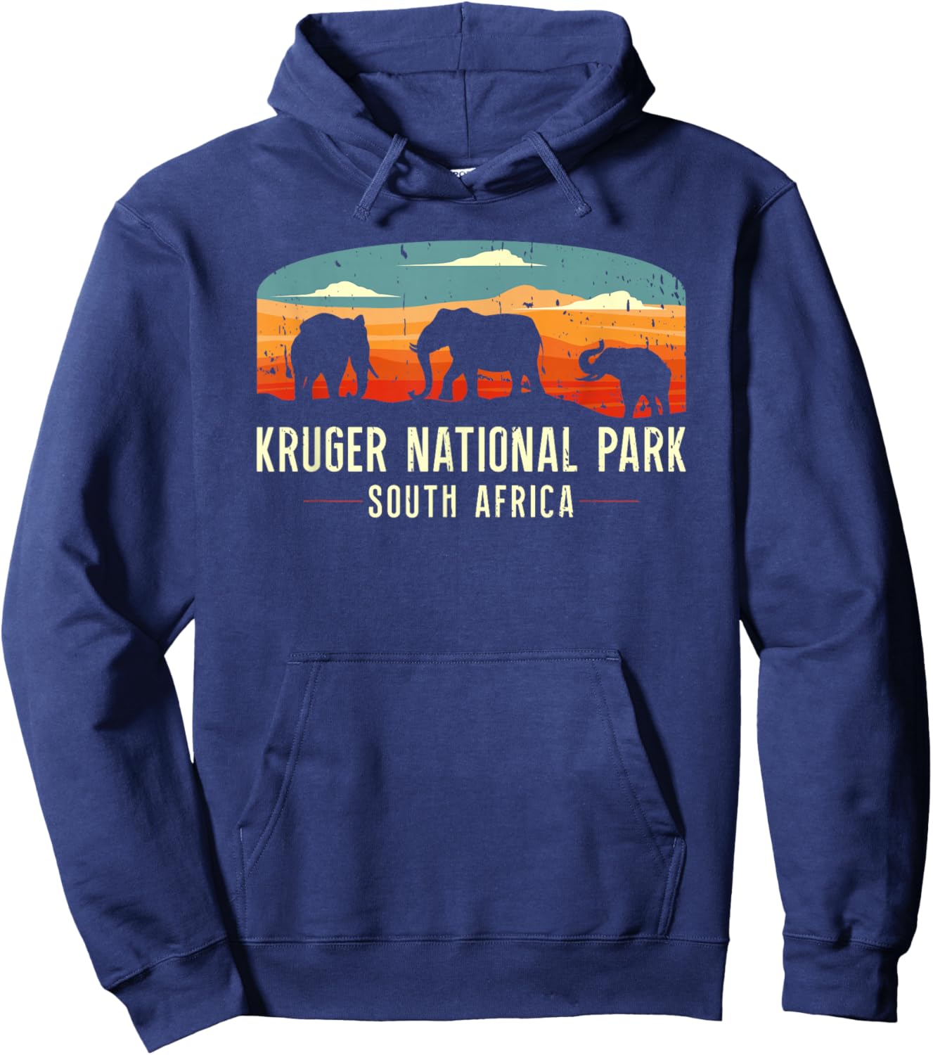 Kruger National Park South Africa Vacation Souvenir Safari Hoodie - Hoodie | Navy