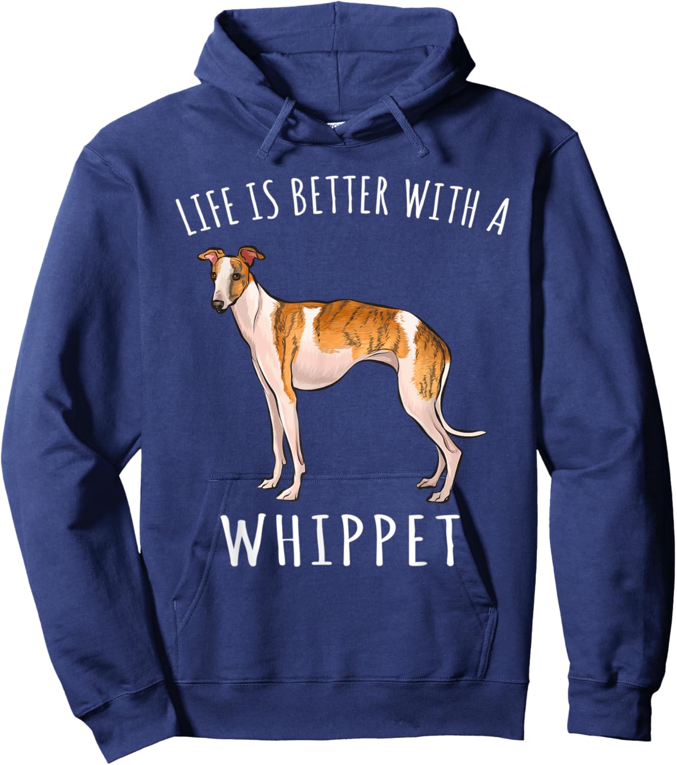 Life Is Better With A Whippet Dog Lover Women Kids Hoodie - Hoodie | Navy