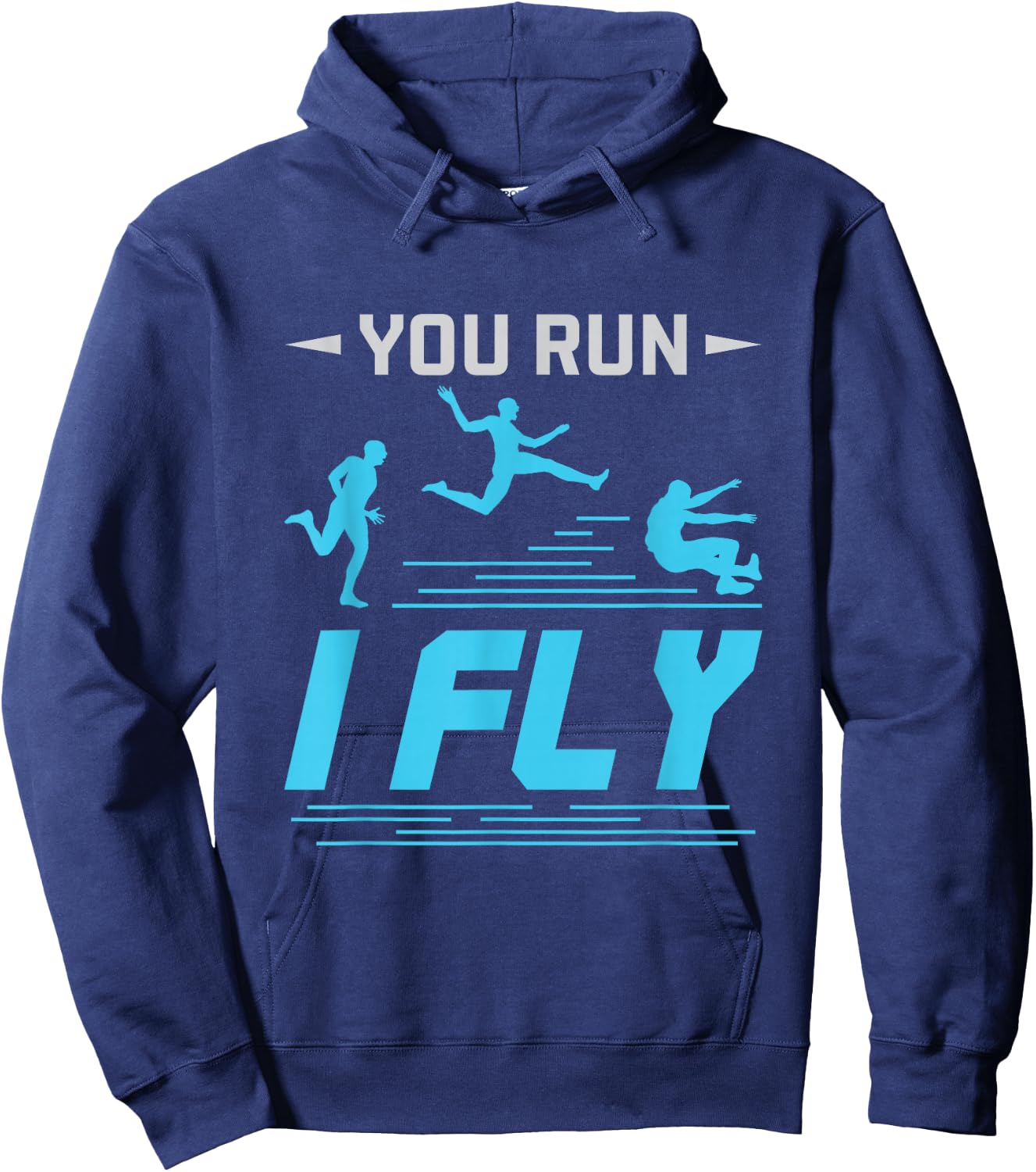 Track and Field Long Jump Athlete Cool Saying Hoodie - Hoodie | Navy
