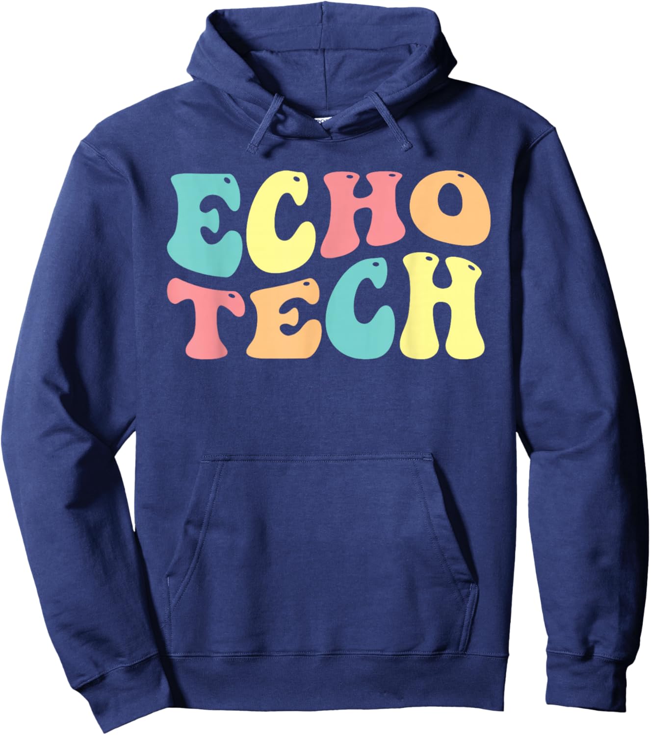 Echo Tech Echocardiography Echocardiographer Sonographer Hoodie - Hoodie | Navy
