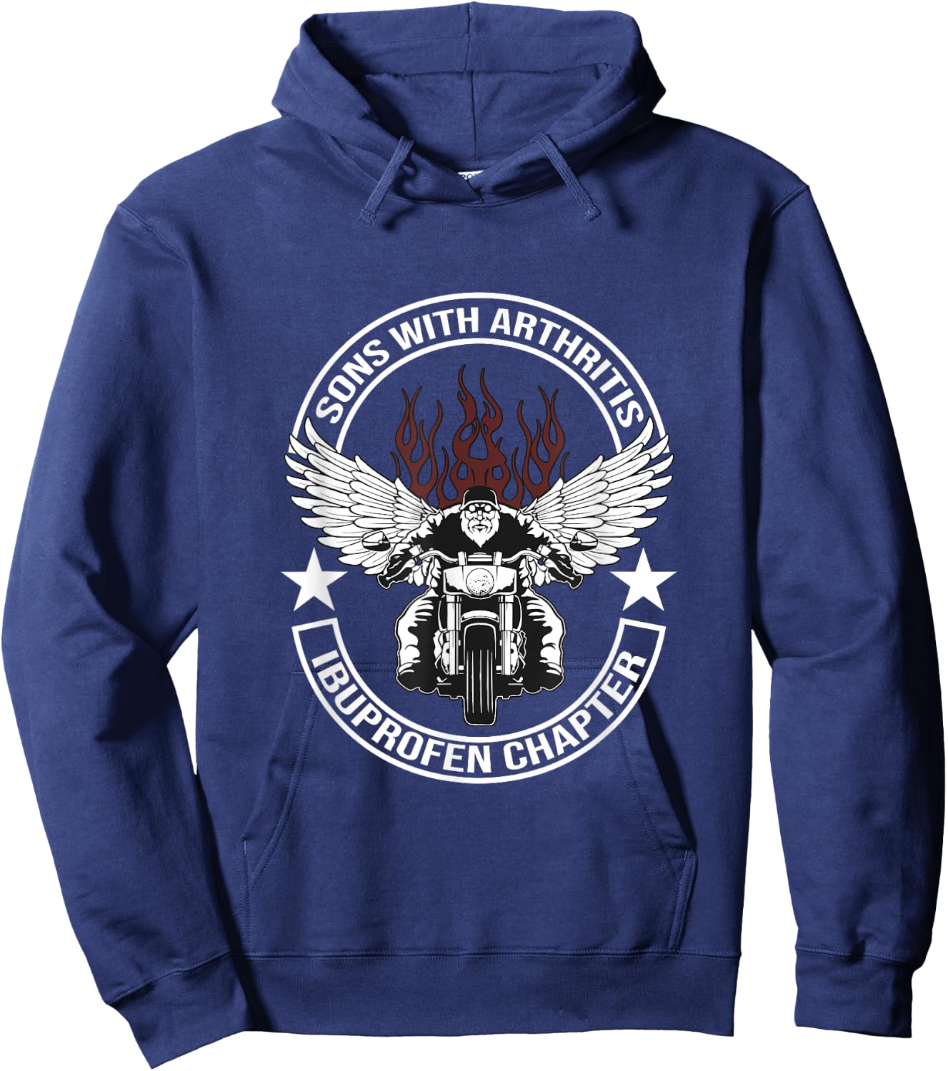 Sons with Arthritis Ibuprofen Chapter Motorcycle Gift Hoodie - Hoodie | Navy