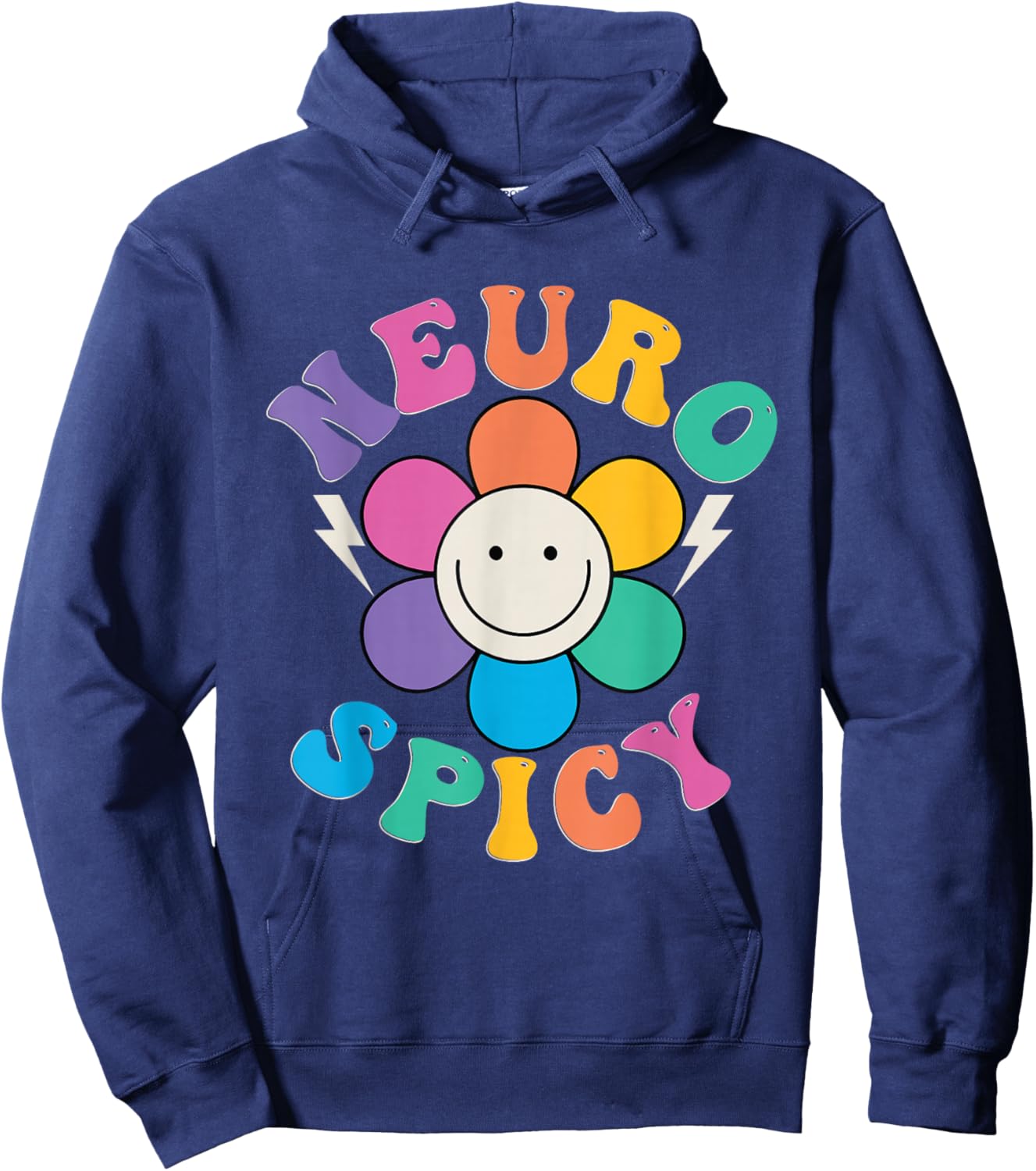Embrace Neurodiversity Celebrate Different Minds ADHD Hoodie - Hoodie | Navy