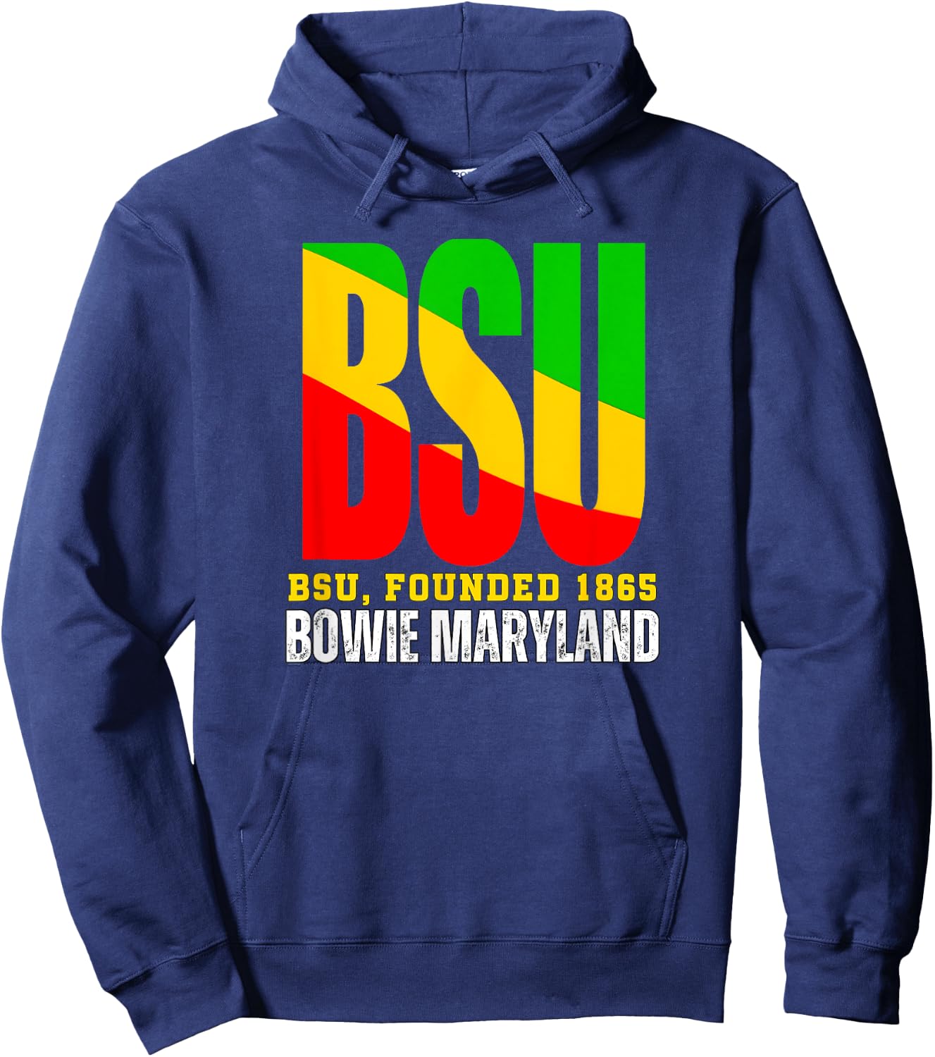 Bowie State, BSU, Souvenir HBC Urban Design Hoodie - Hoodie | Navy