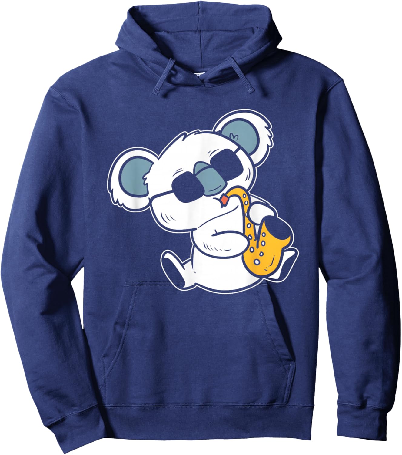 Koala playing Saxophone Band Member Hoodie - Hoodie | Navy