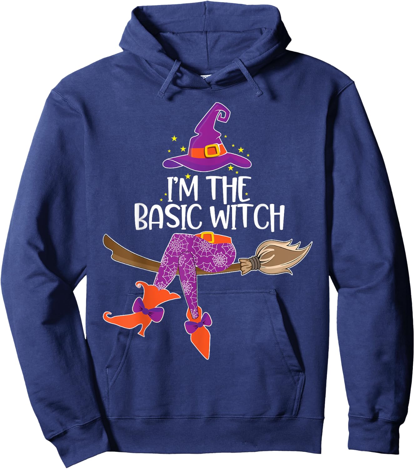 Im the Basic Witch Halloween Matching Group Costume Hoodie - Hoodie | Navy