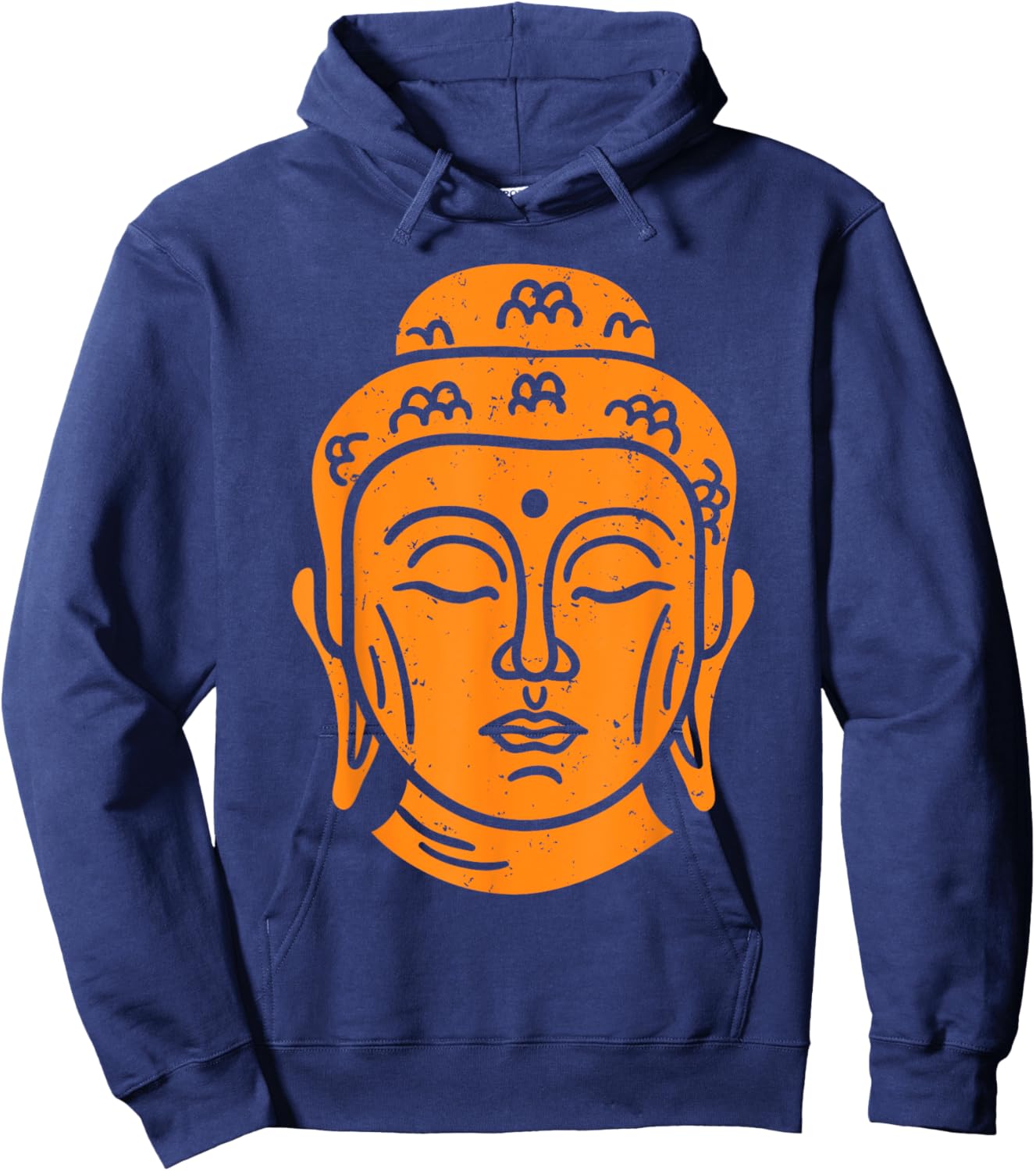Buddha Head Buddhist Wisdom Hoodie - Hoodie | Navy