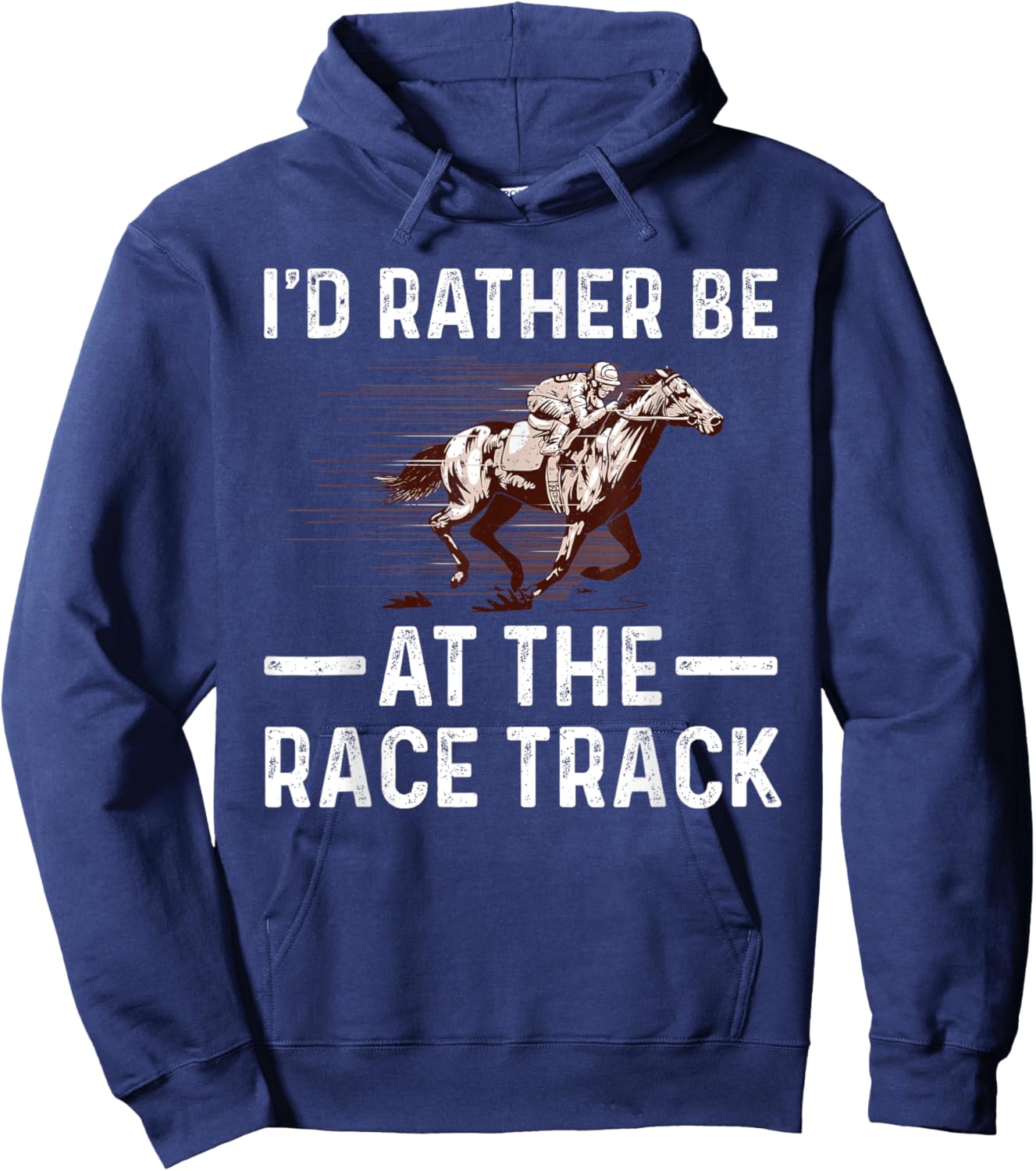 Cool Horse Racing Women Race Jockey Derby Equestrian Hoodie - Hoodie | Navy