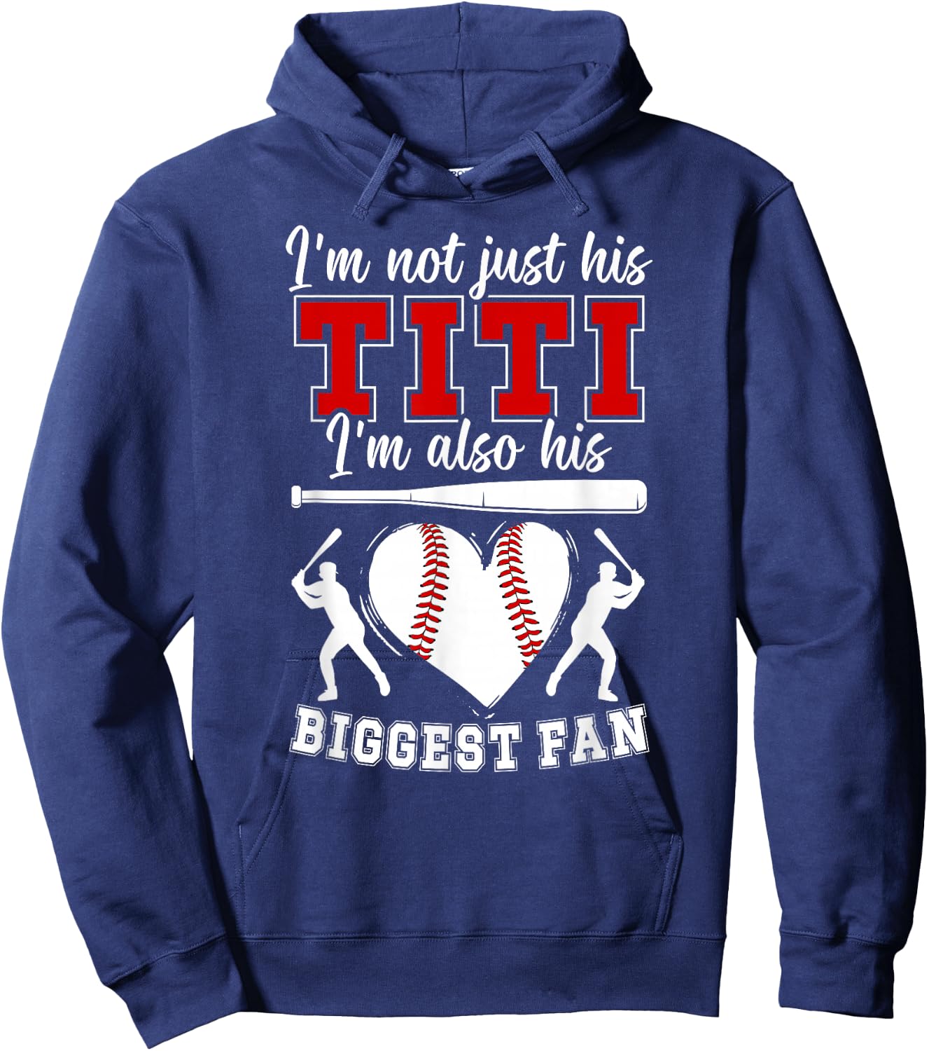 His Biggest Fan Baseball Titi Of A Baseball Player Titi Hoodie - Hoodie | Navy