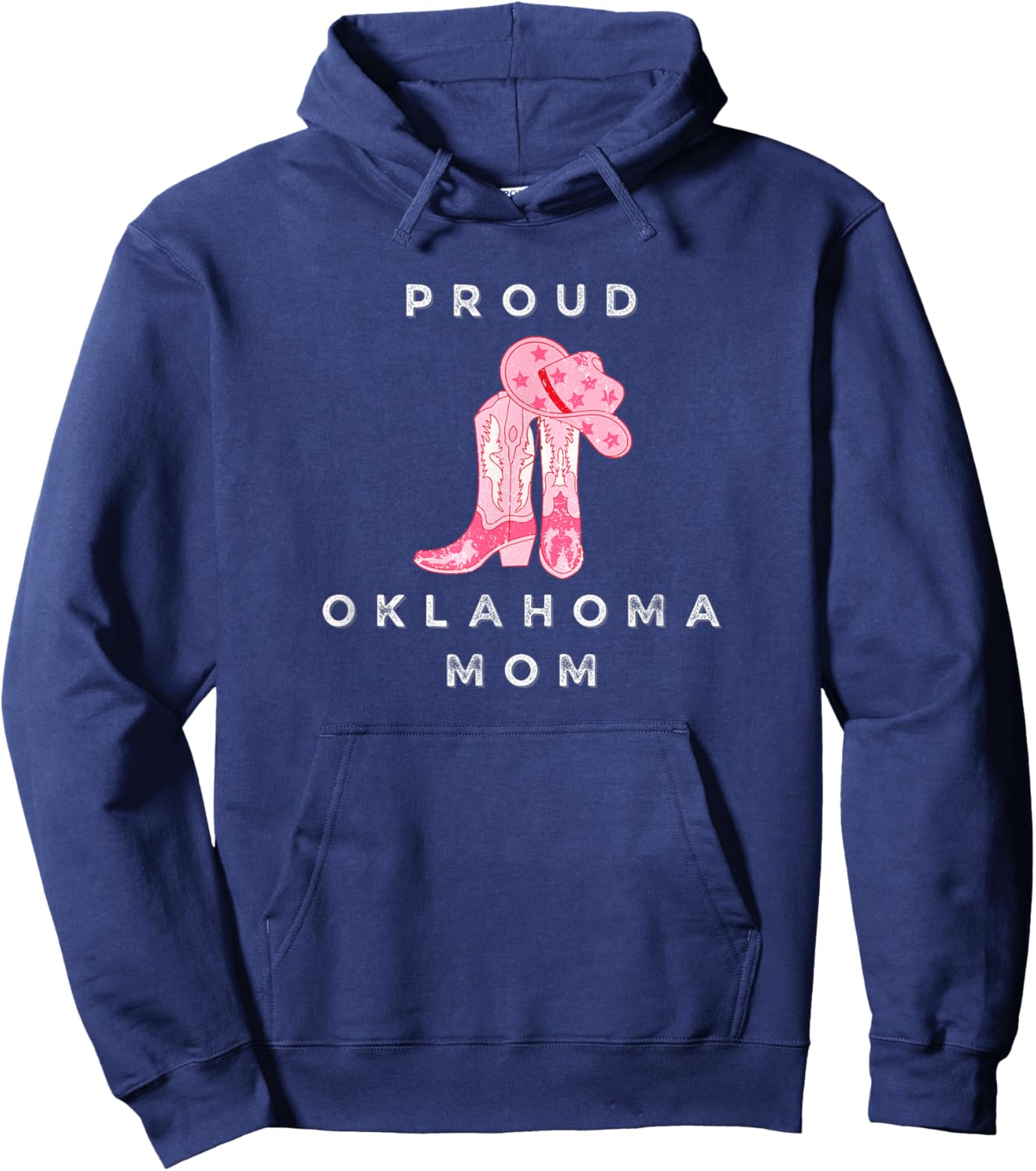 Proud Oklahoma Okla Okie Sooner State Mom Hoodie - Hoodie | Navy