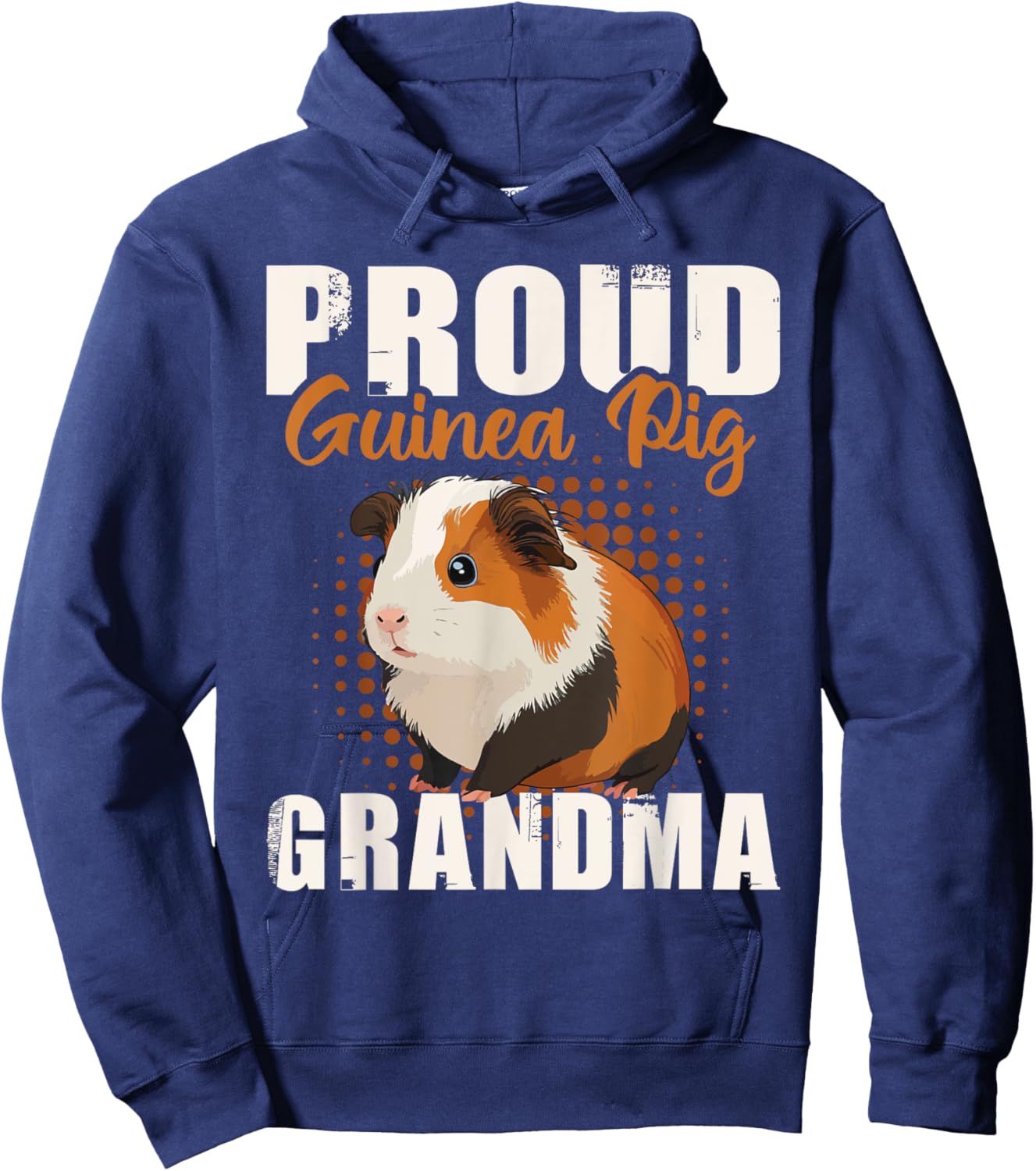 Proud Guinea Pig Grandma - Pet Owner Rodent Animal Lover Hoodie - Hoodie | Navy