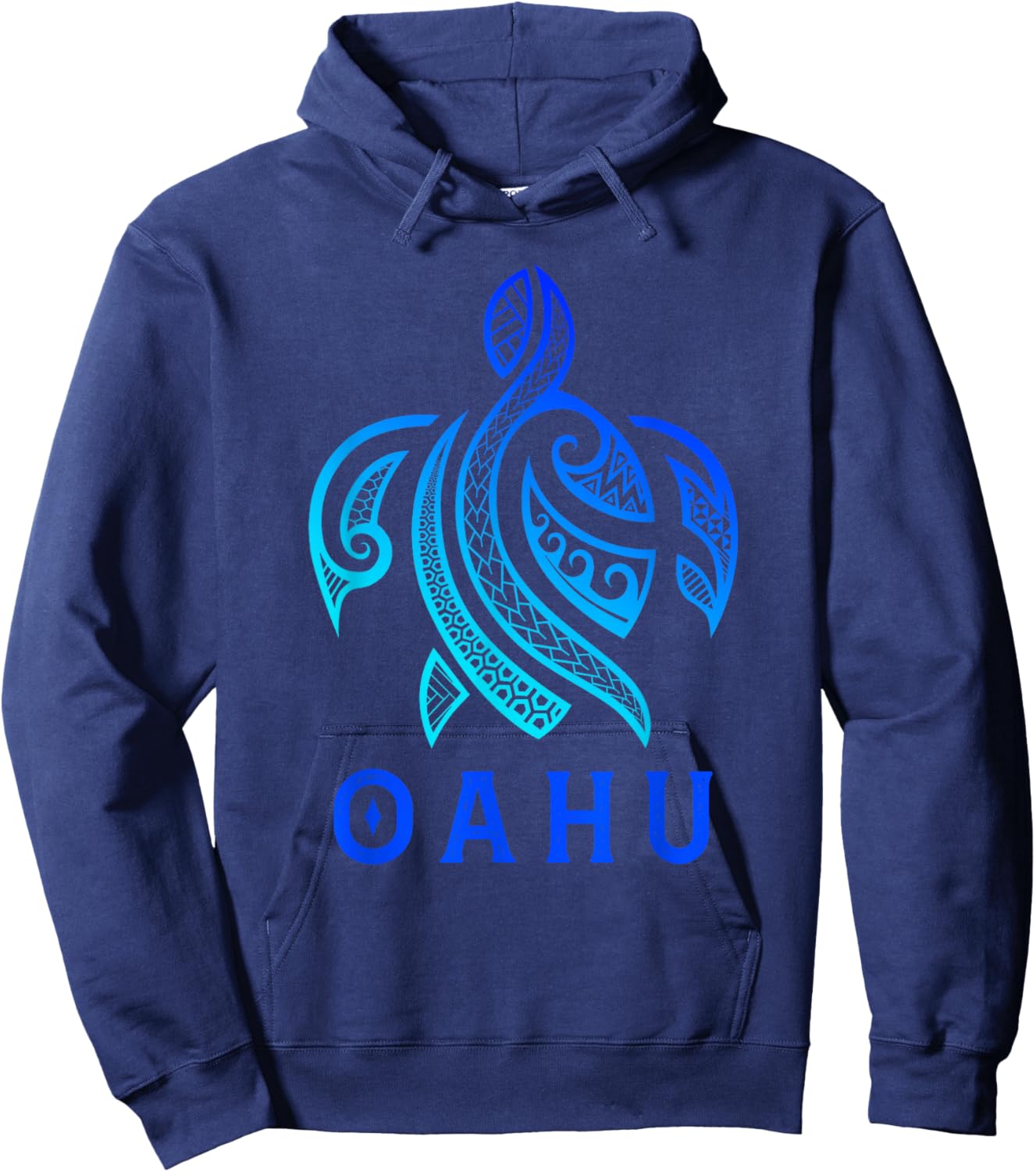 Tribal Sea Turtle Oahu Hawaii Hawaiian Turtle Maori Art Hoodie - Hoodie | Navy