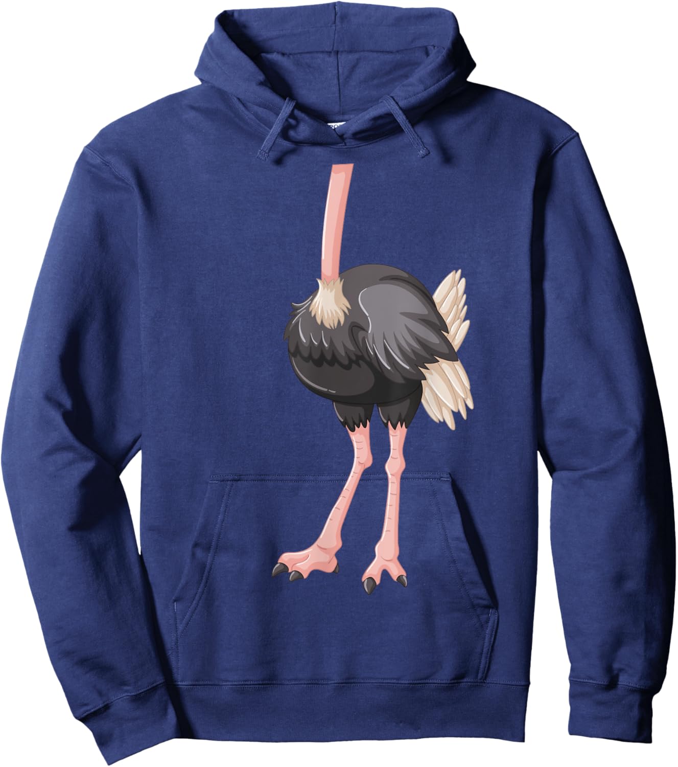 Ostrich Shirt Adul Men Women Kids Ostrich Costume Hoodie - Hoodie | Navy