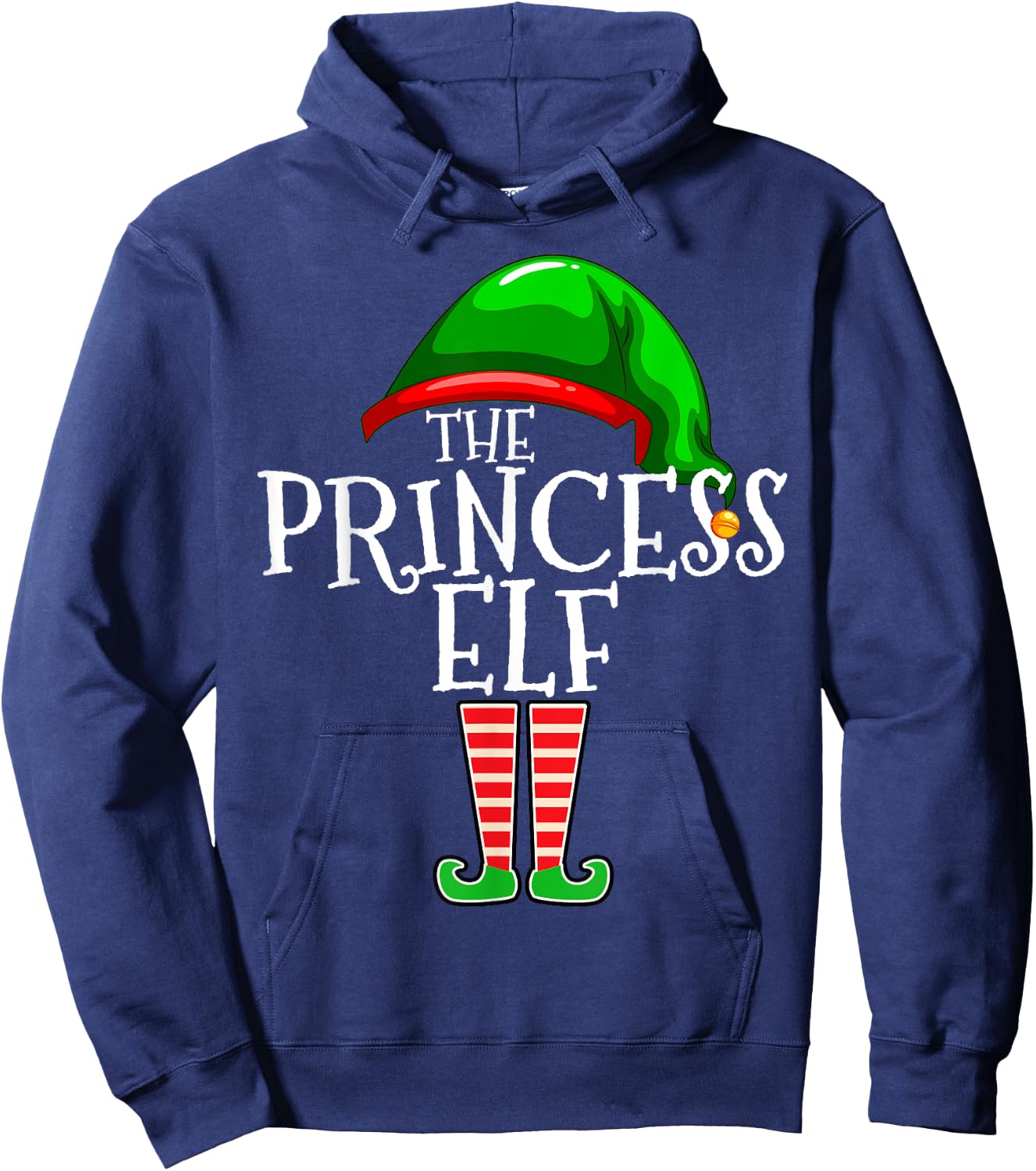 The Princess Elf Group Matching Family Christmas Hoodie - Hoodie | Navy
