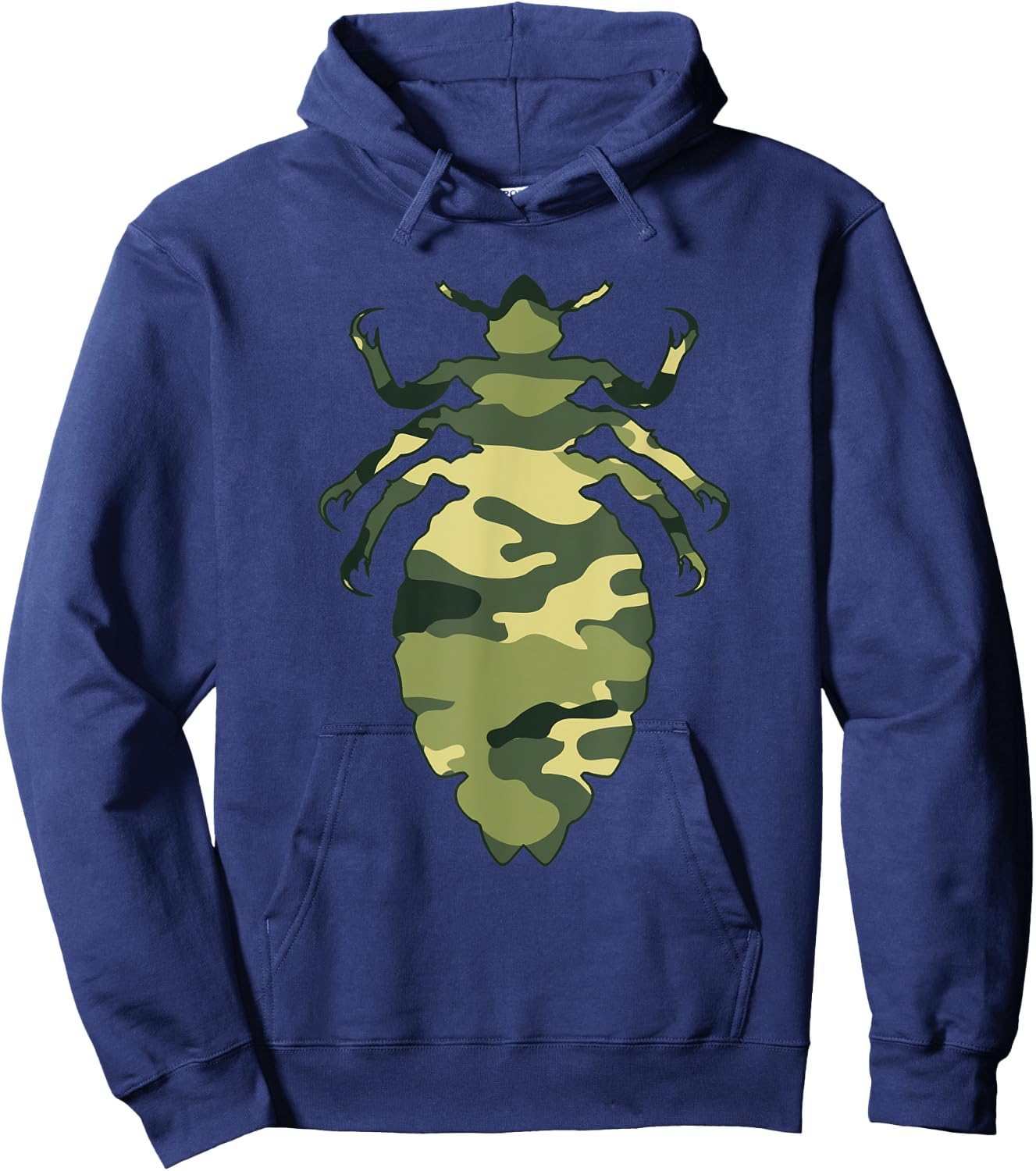 Military Louse Camo Men Print US Insect Lice Veteran Gift Hoodie - Hoodie | Navy