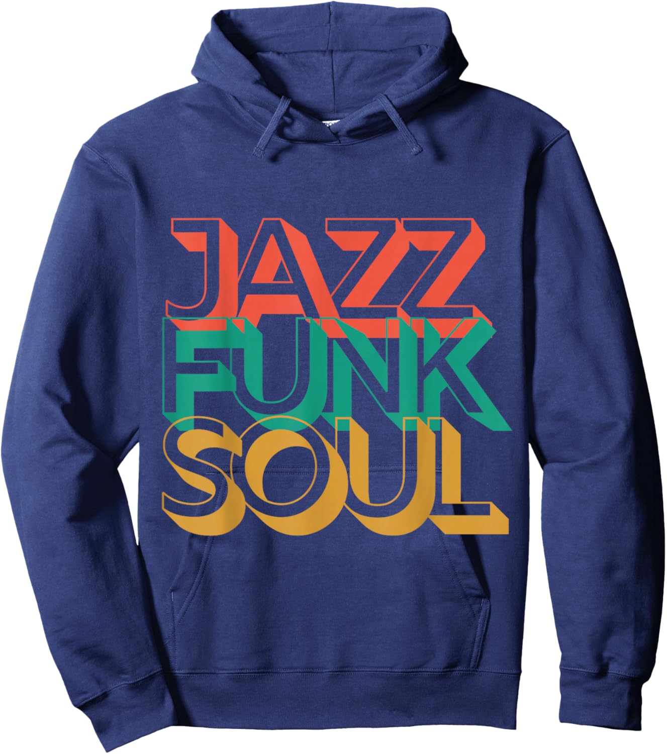 Jazz Funk & Soul - Afro Retro Vintage Music Hoodie - Hoodie | Navy