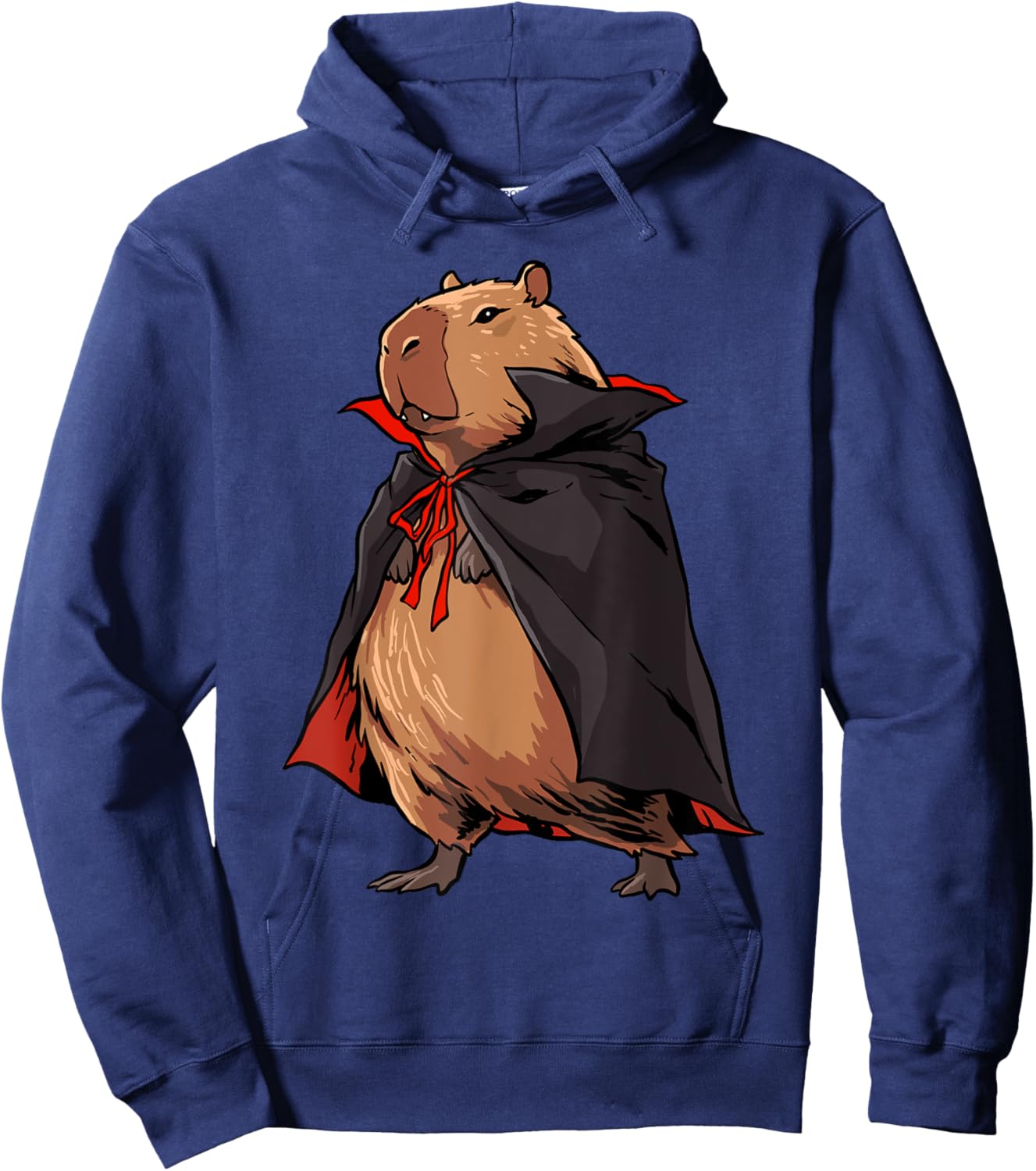 Capybara Shirt Halloween Capybara Vampire Vampybara Rodent Hoodie - Hoodie | Navy