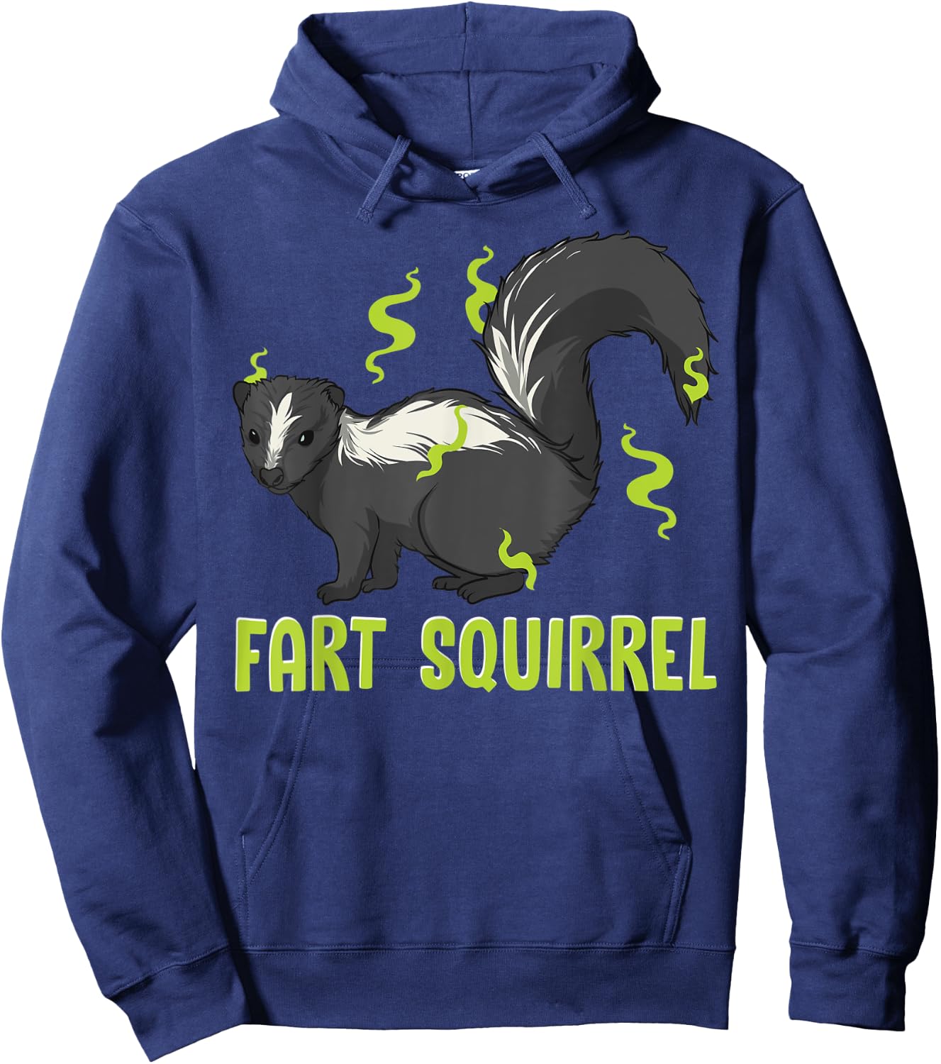 Funny Animal Shirts For Kids Adults FART SQUIRREL Hoodie - Hoodie | Navy