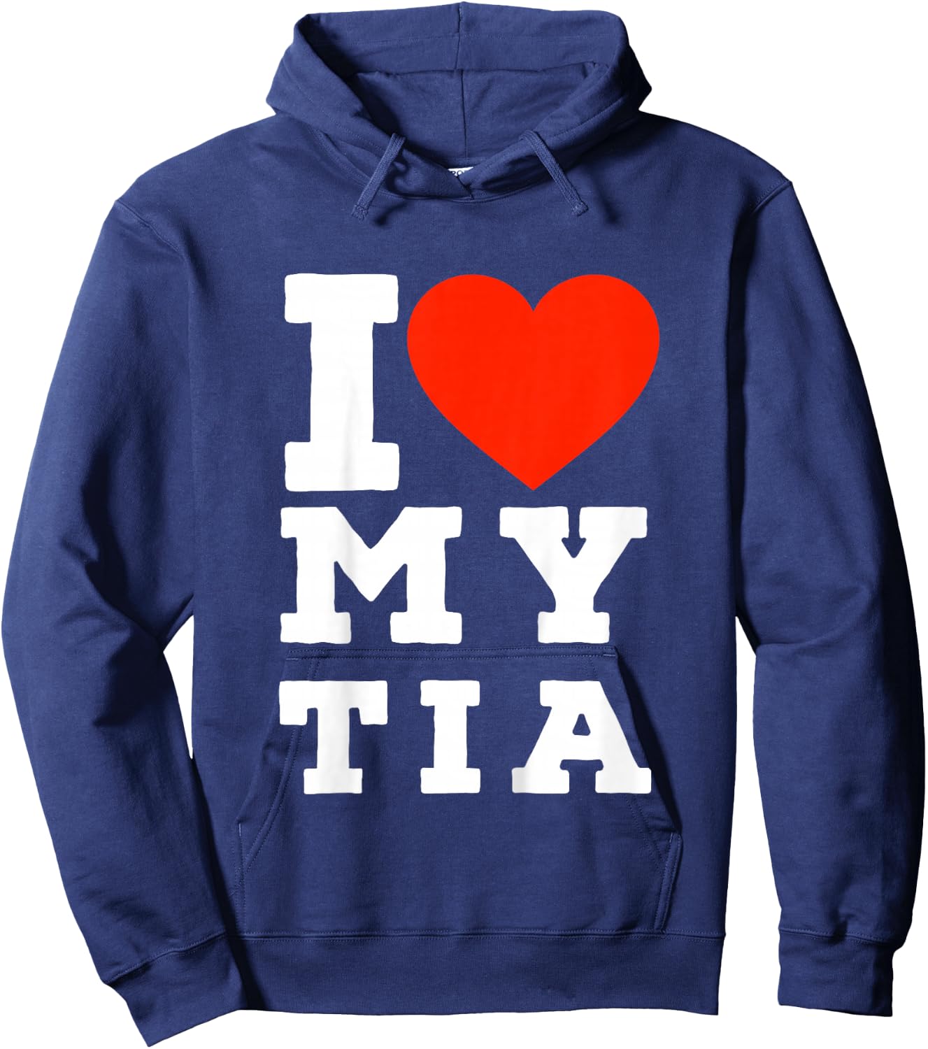 Kids Spanglish I love My Tia | For Nieces and Nephews Hoodie - Hoodie | Navy