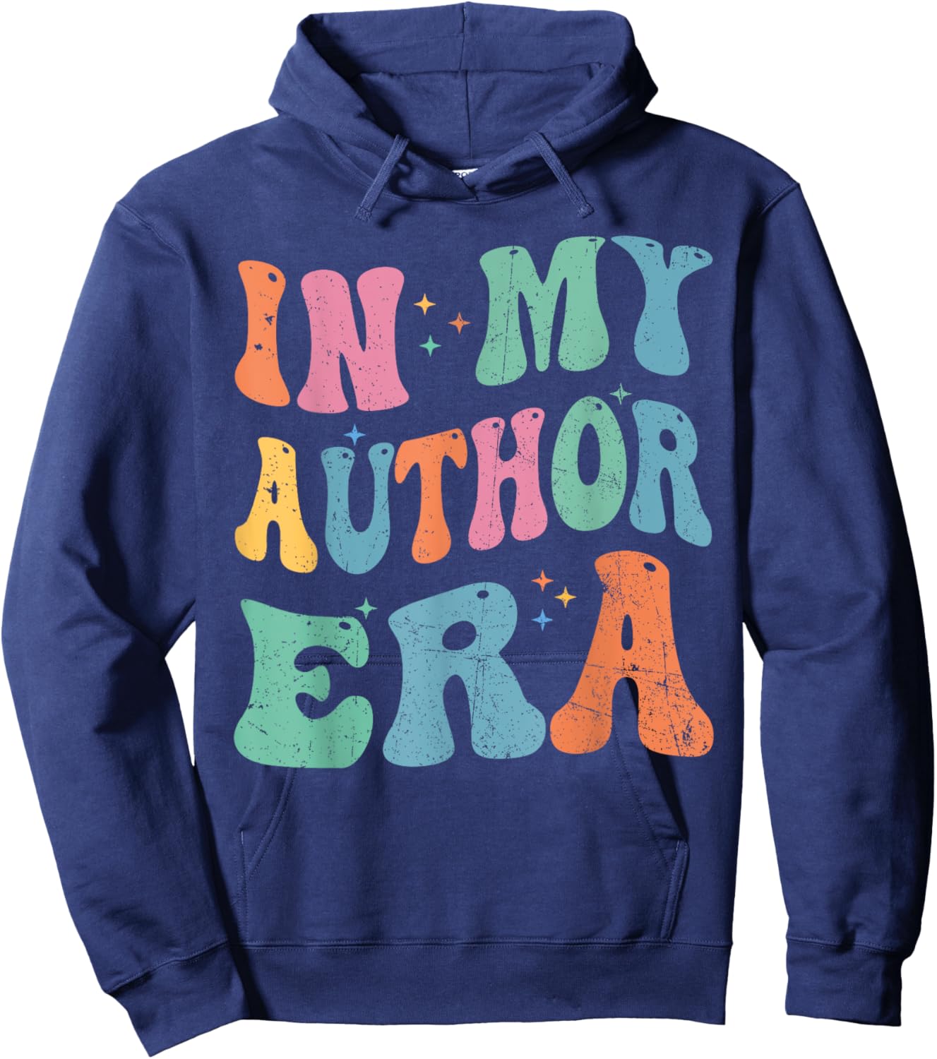 In My Author Era Writer Funny Reading Writing Author Hoodie - Hoodie | Navy