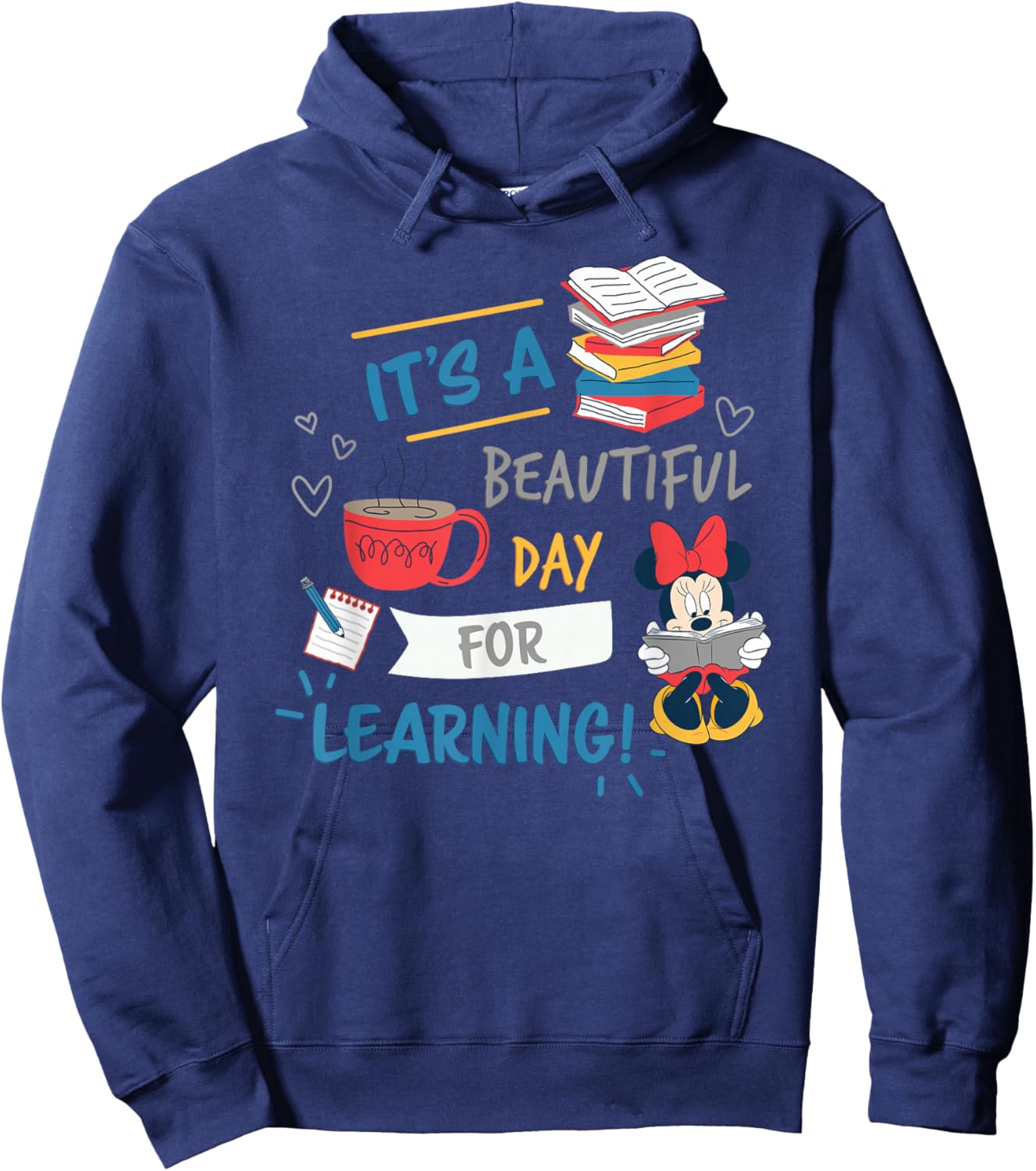 Disney Minnie Mouse Beautiful Day for Learning Teacher's Day Hoodie - Hoodie | Navy