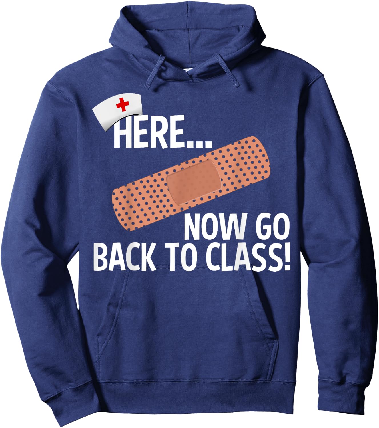 Funny School Nurse Medical Nursing Appreciation Day Gift Hoodie - Hoodie | Navy