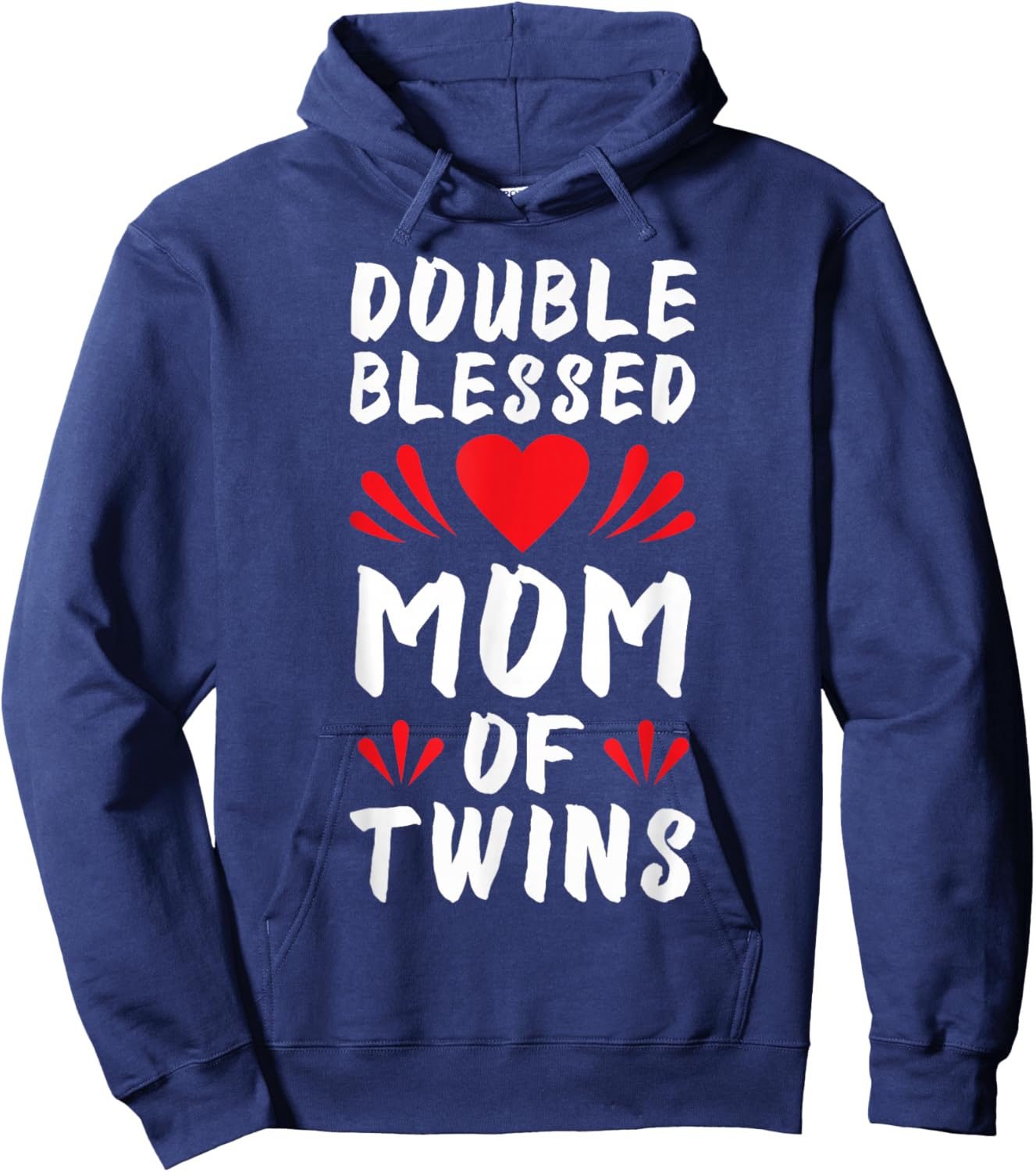 Funny Mom Of Twins Mother of Twins Hoodie - Hoodie | Navy