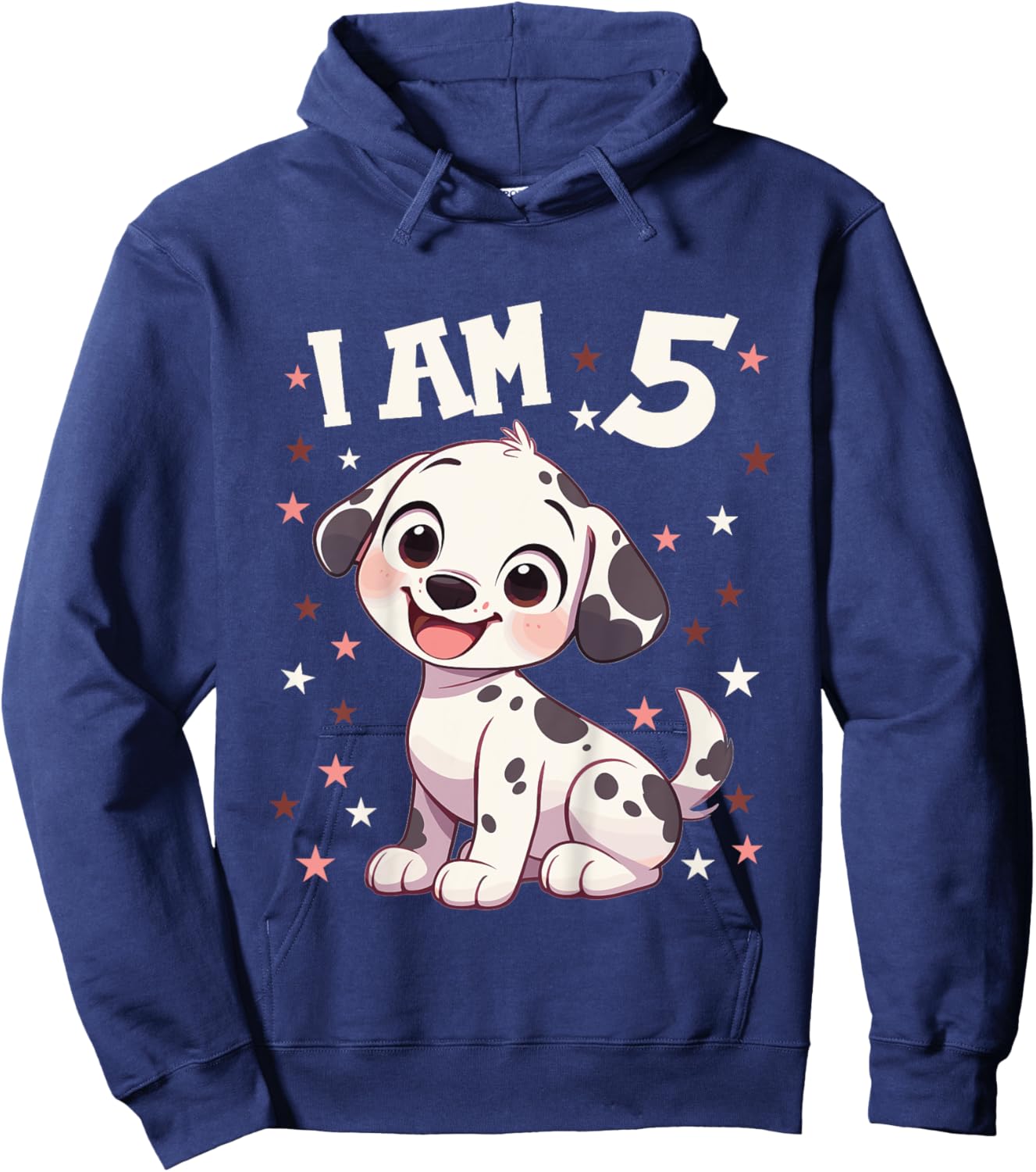 Kids 5 Years old 5th birthday Dalmatian Dogs Dalmatian Dog Hoodie - Hoodie | Navy
