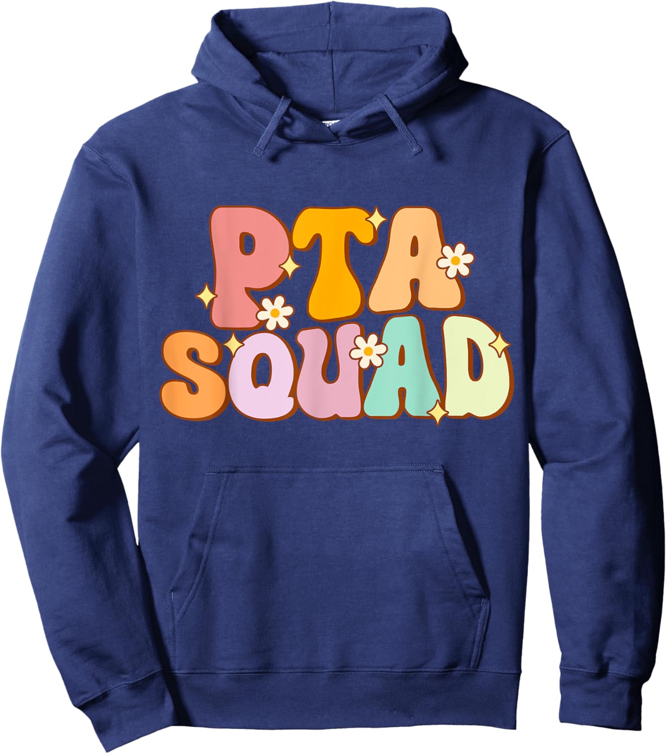 Groovy PTA Squad Parent Teacher Association Women Hoodie - Hoodie | Navy