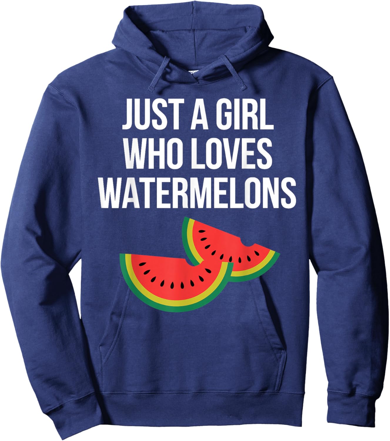 Funny Watermelon Art for Girls Women Watermelon Fruit Lover Hoodie - Hoodie | Navy