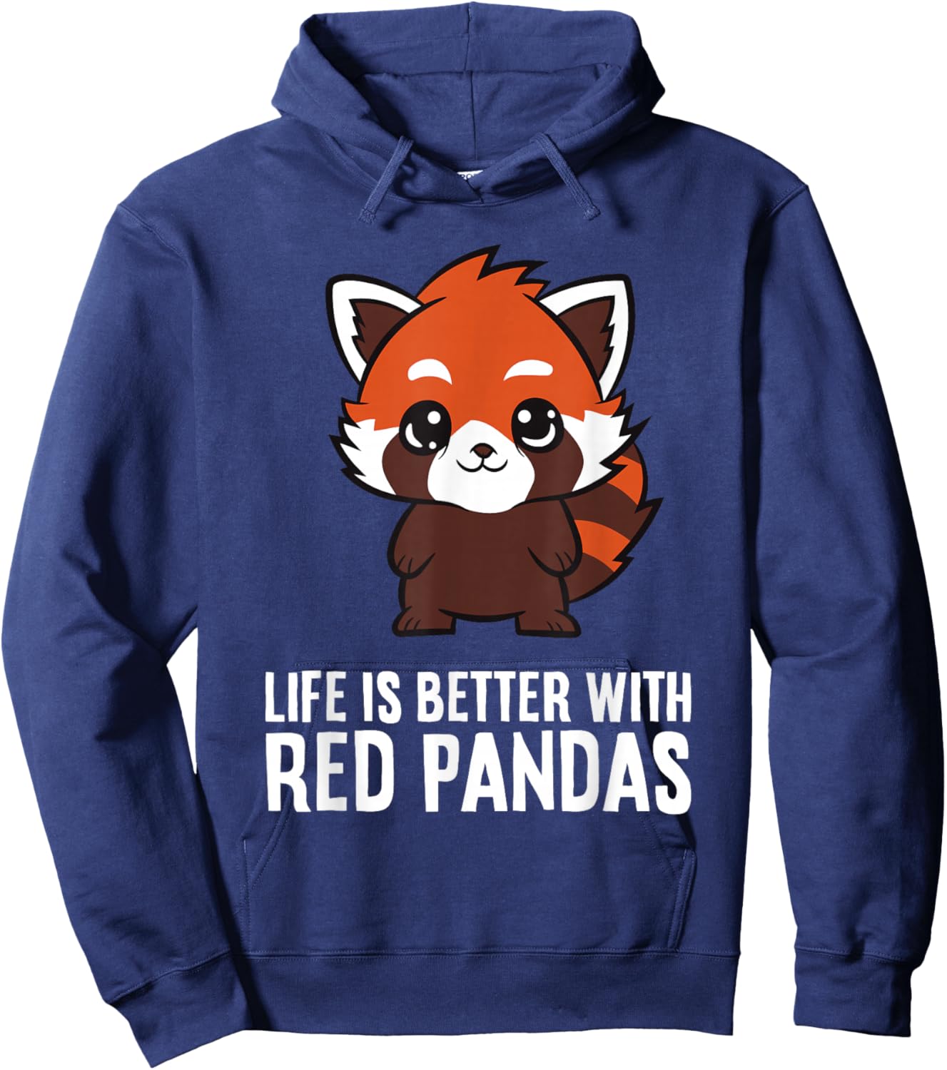 Life Is Better With Red Pandas Funny Red Panda Lover Hoodie - Hoodie | Navy