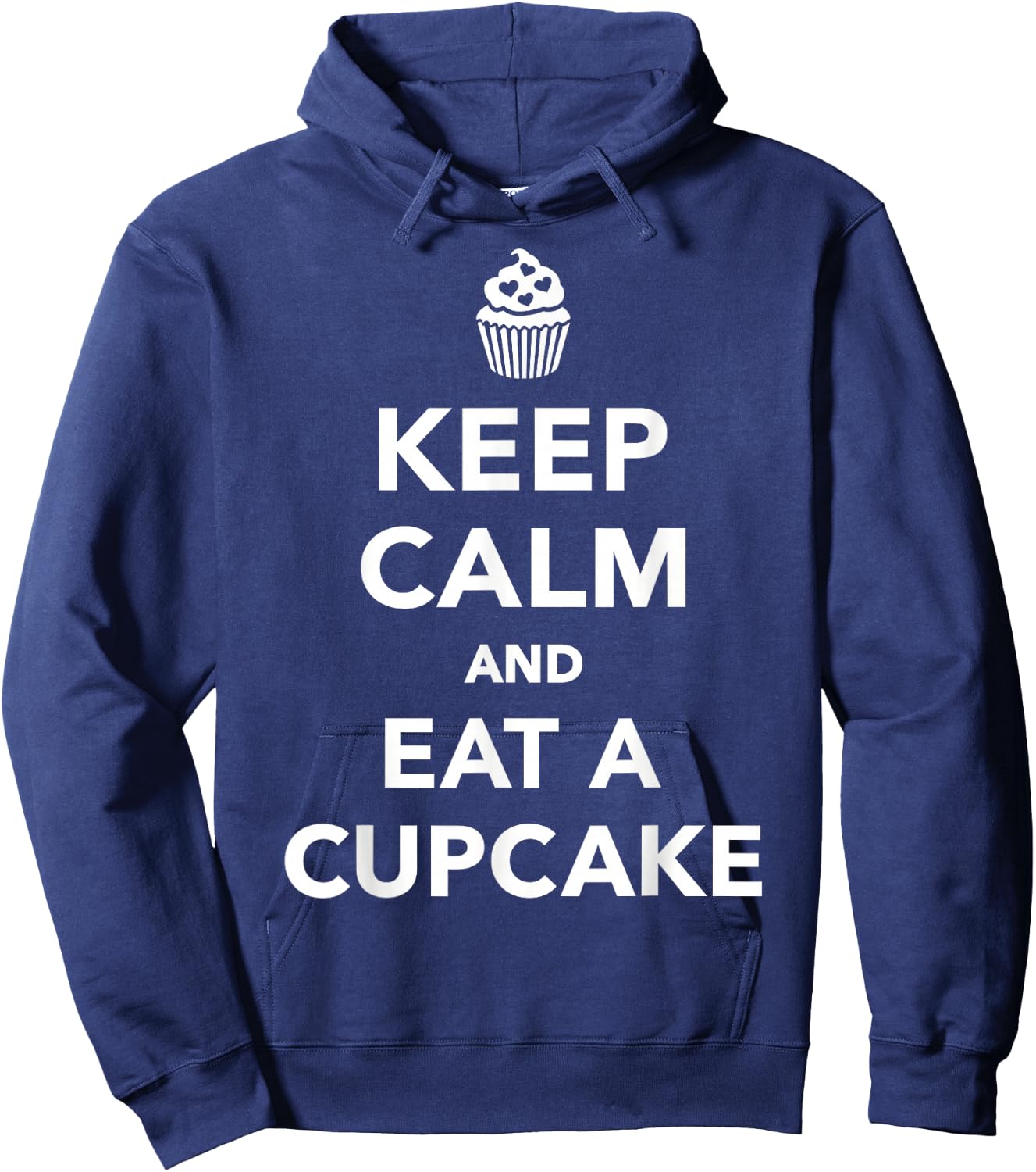 Keep calm cupcake Hoodie - Hoodie | Navy