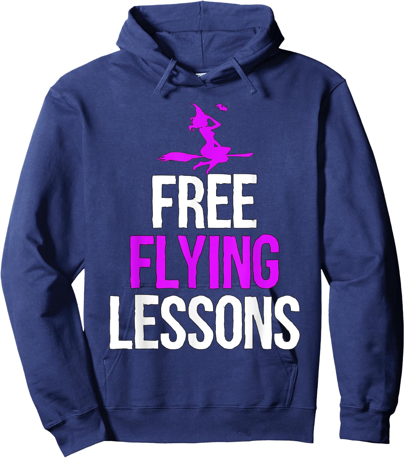 Free Flying Lessons Funny Halloween Women / Girls Gift Hoodie - Hoodie | Navy