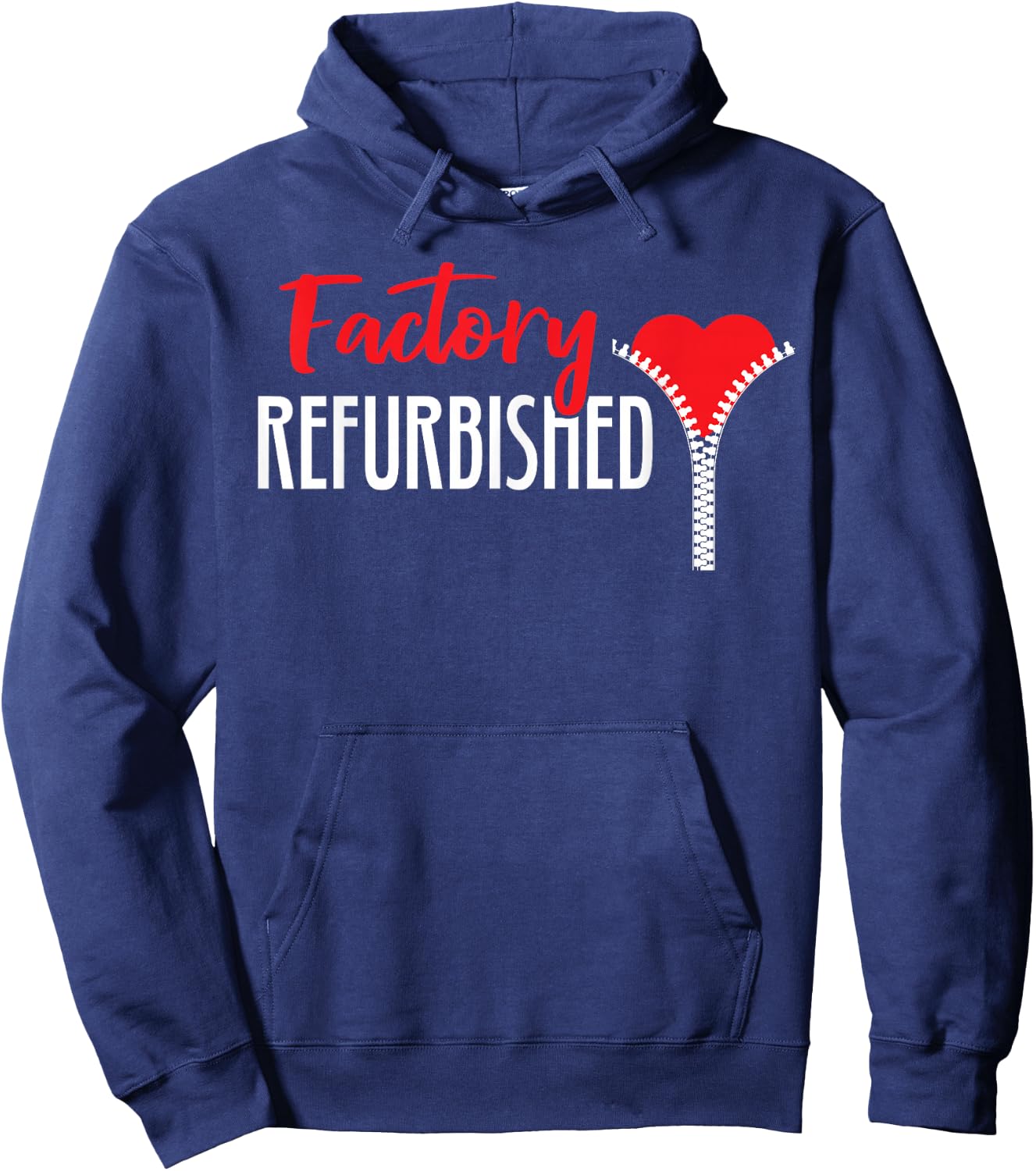 Factory Refurbished Open Heart Bypass Surgery Zipper Club Hoodie - Hoodie | Navy