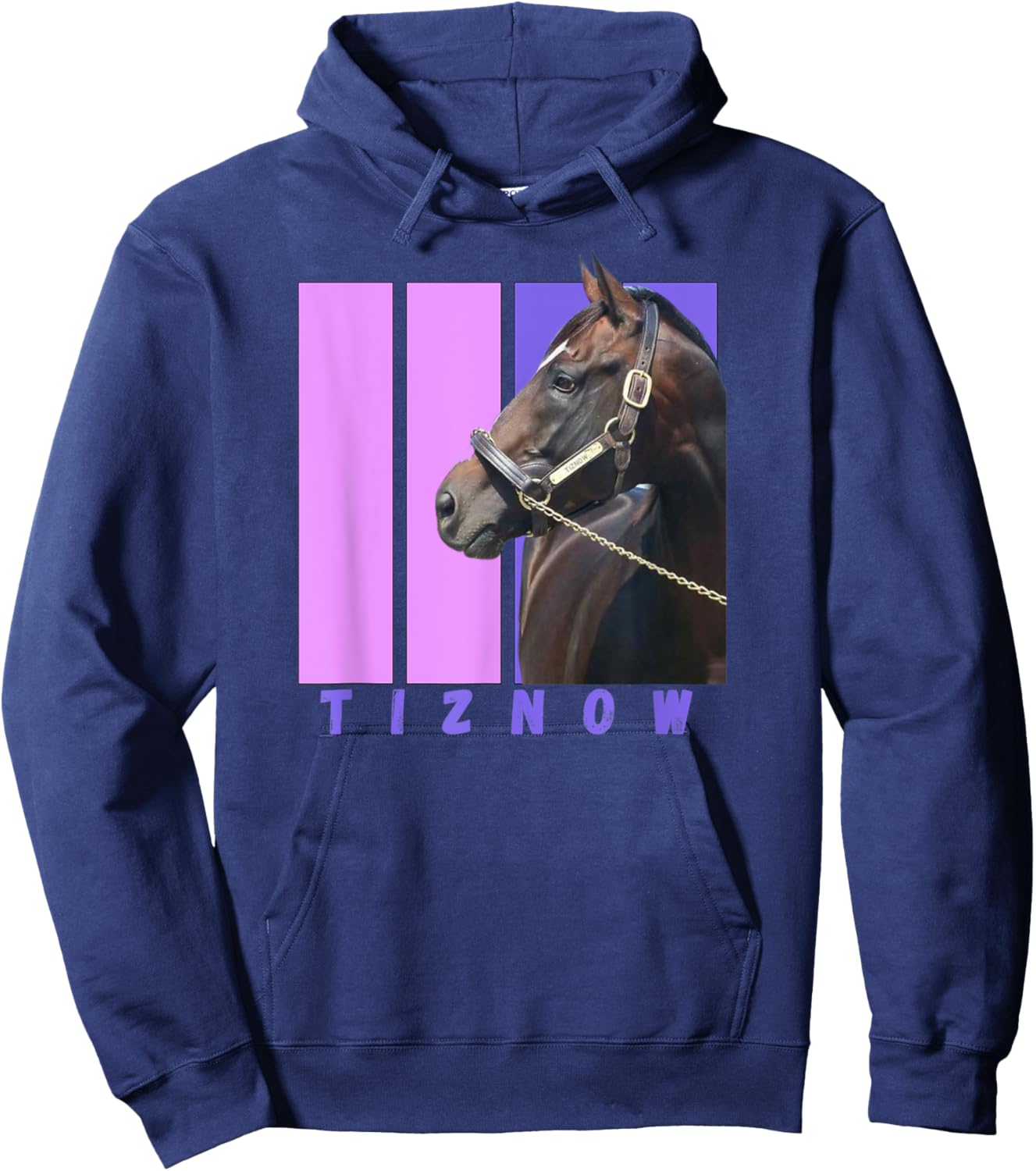 Tiznow, Thoroughbred Racing, Del Mar, Santa Anita, Horses Hoodie - Hoodie | Navy