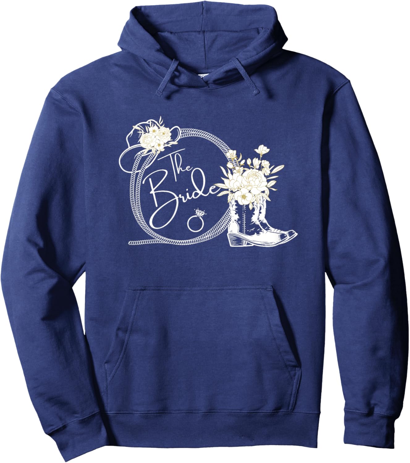 The Bride Tribe Bachelorette Nashville Country Coastal Hoodie - Hoodie | Navy