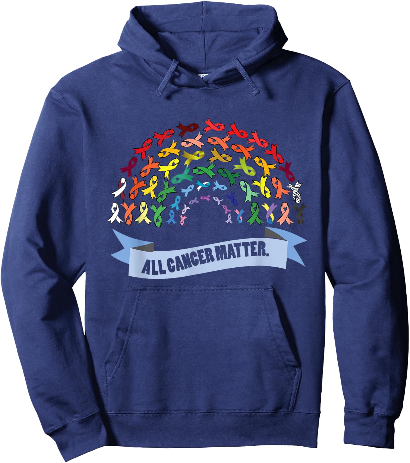 All Cancer Matters Awareness Saying I World Cancer Day Hoodie - Hoodie | Navy