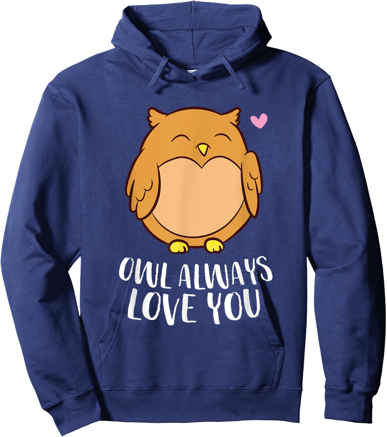 Owl Always Love You Girlfriend Wife Birthday Love Owls Hoodie - Hoodie | Navy