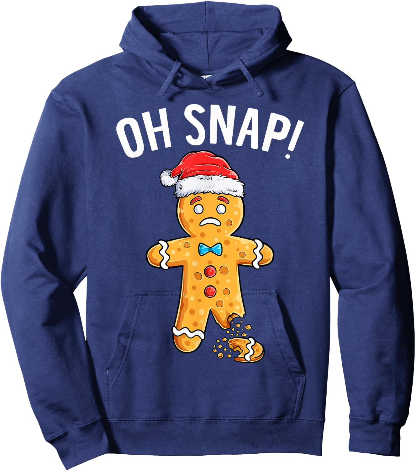 Gingerbread Man Oh Snap Christmas Funny Xmas Cookie Baking Hoodie - Hoodie | Navy