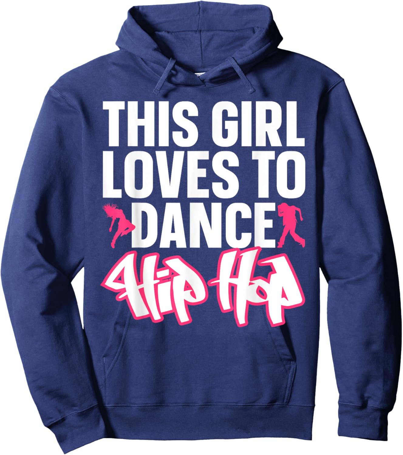 Funny Hip Hop Dancing Art For Kids Girls Women Hip Hop Lover Hoodie - Hoodie | Navy