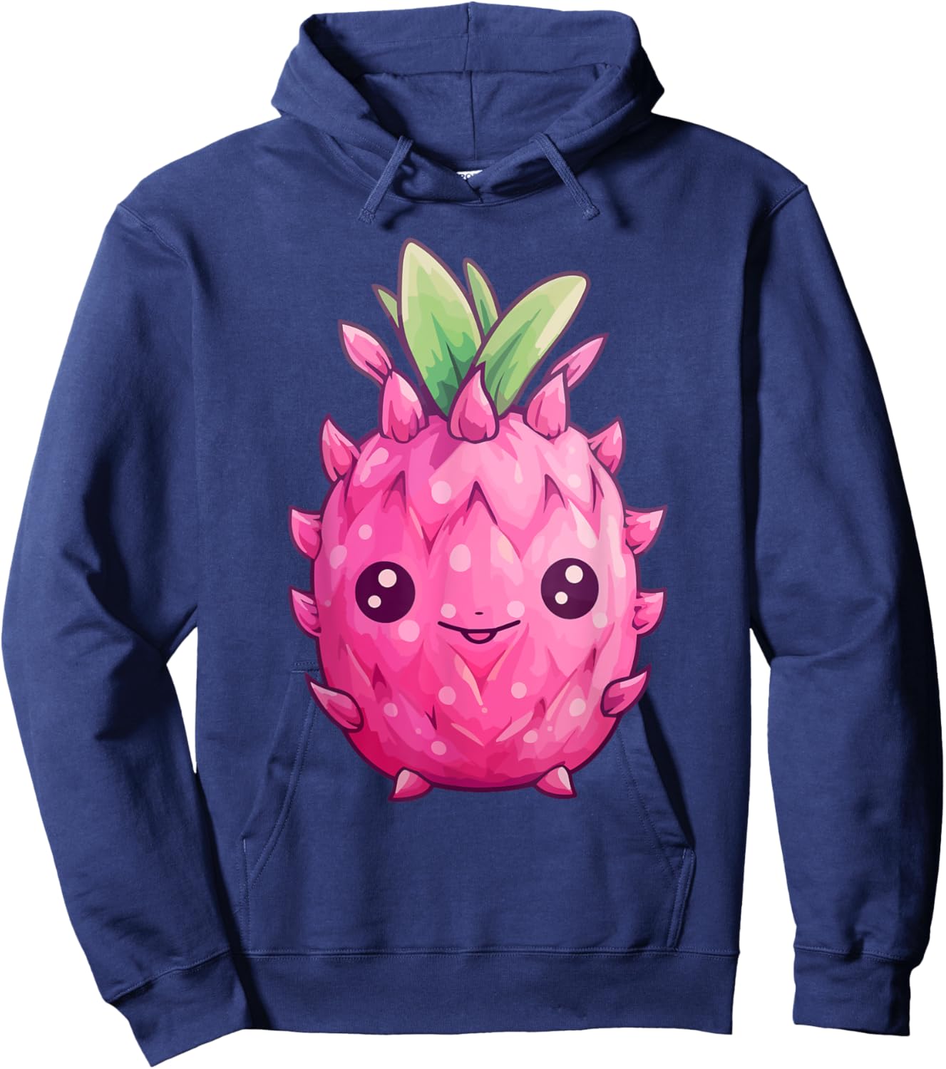 Kawaii Fruits Design - Kawaii Dragonfruit Hoodie - Hoodie | Navy