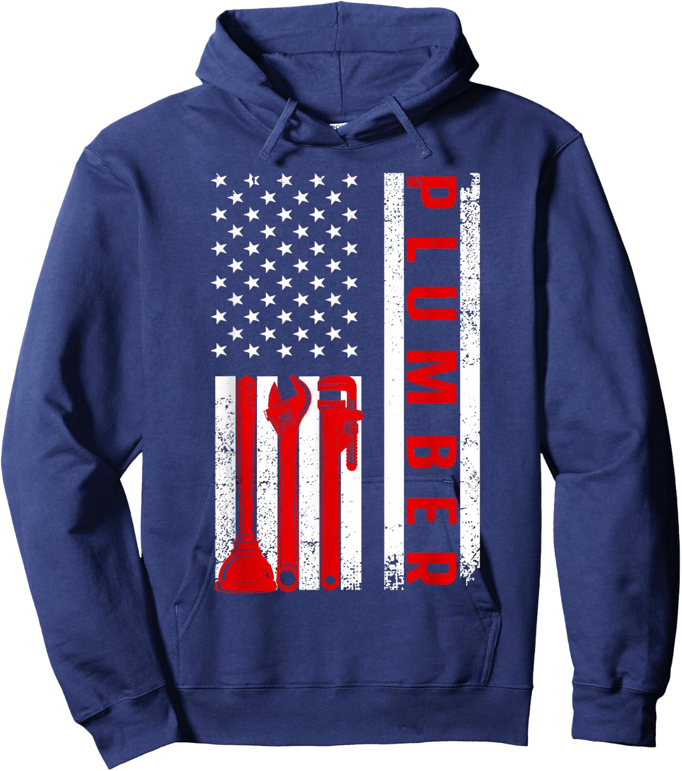 Funny Plumbing Design Women Master Plumber Handyman , Black Hoodie - Hoodie | Navy