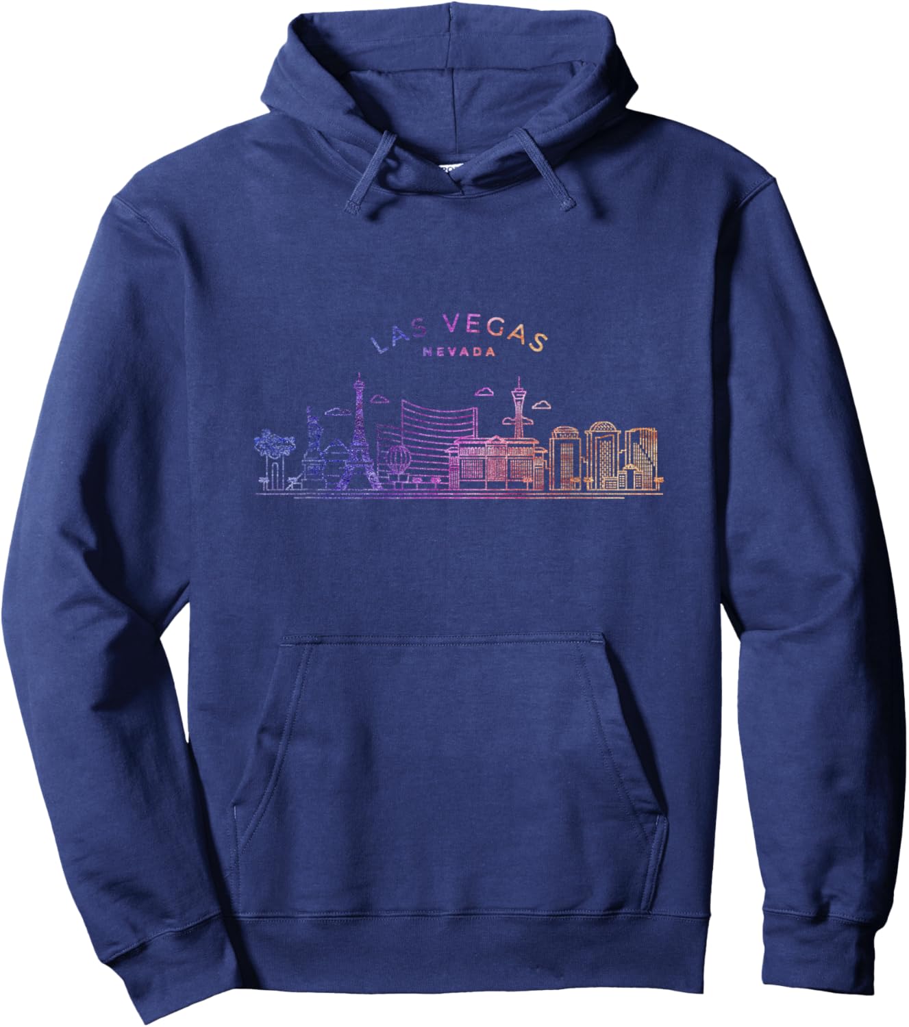 Las Vegas Skyline Cityscape City Metropole Hoodie - Hoodie | Navy